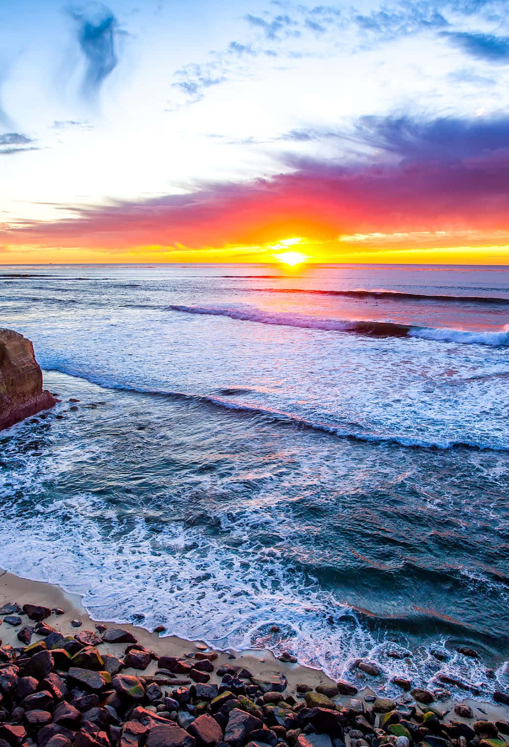 San Diego, iPhone, sunset, HD Phone Wallpaper