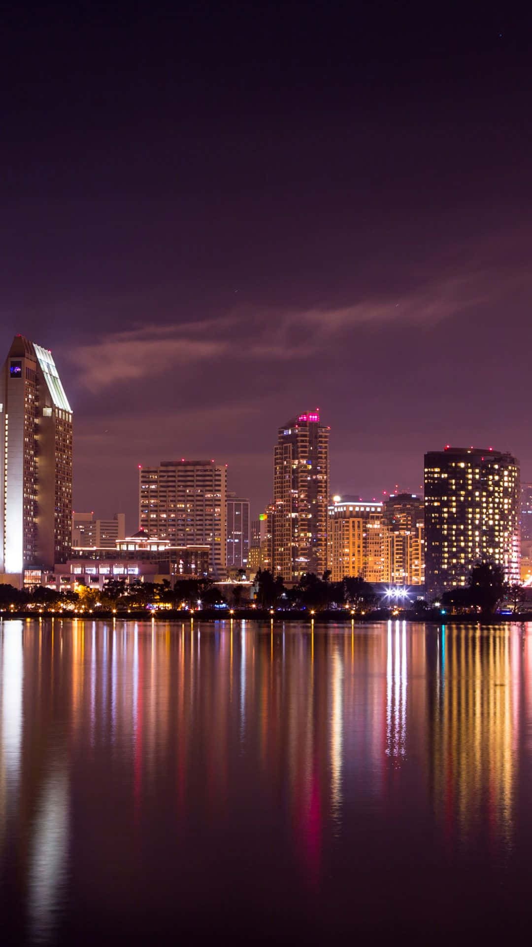 San Diego, iPhone, city skyline, Full HD Phone Wallpaper