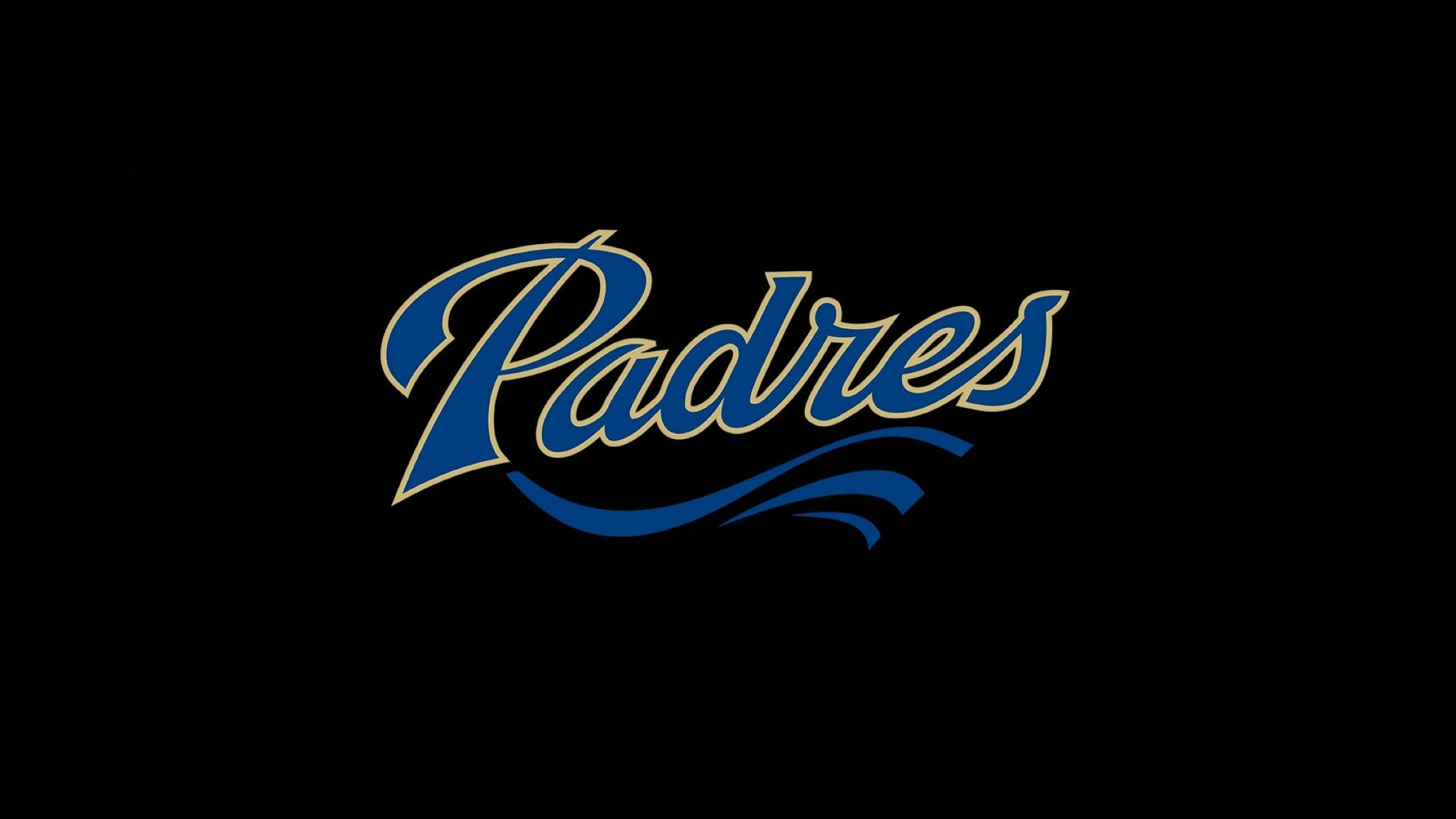 San Diego Padres, cursive word mark, bold blue cursive, Full HD Desktop Wallpaper