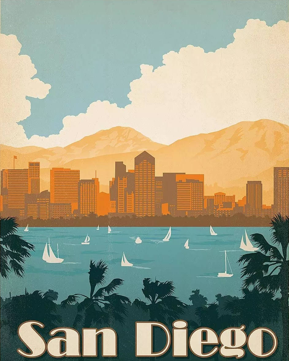 San Diego, sailboats, turquoise water, SD Phone Wallpaper