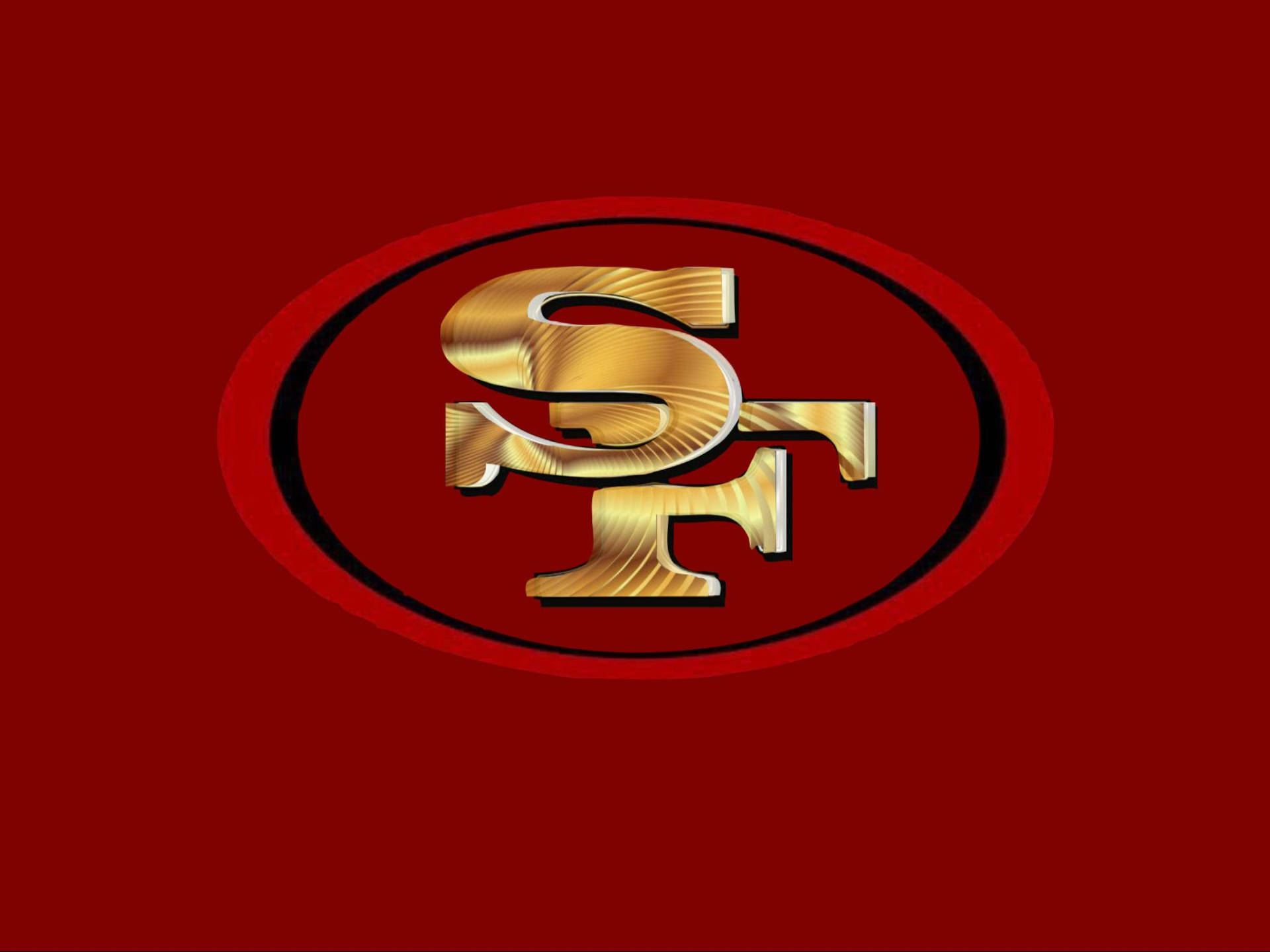 San Francisco 49ers, gold, metallic texture, Full HD Desktop Wallpaper