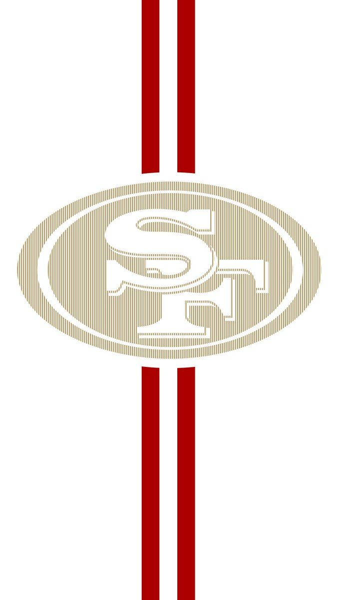 San Francisco 49ers, gold, red stripes, SD Phone Wallpaper