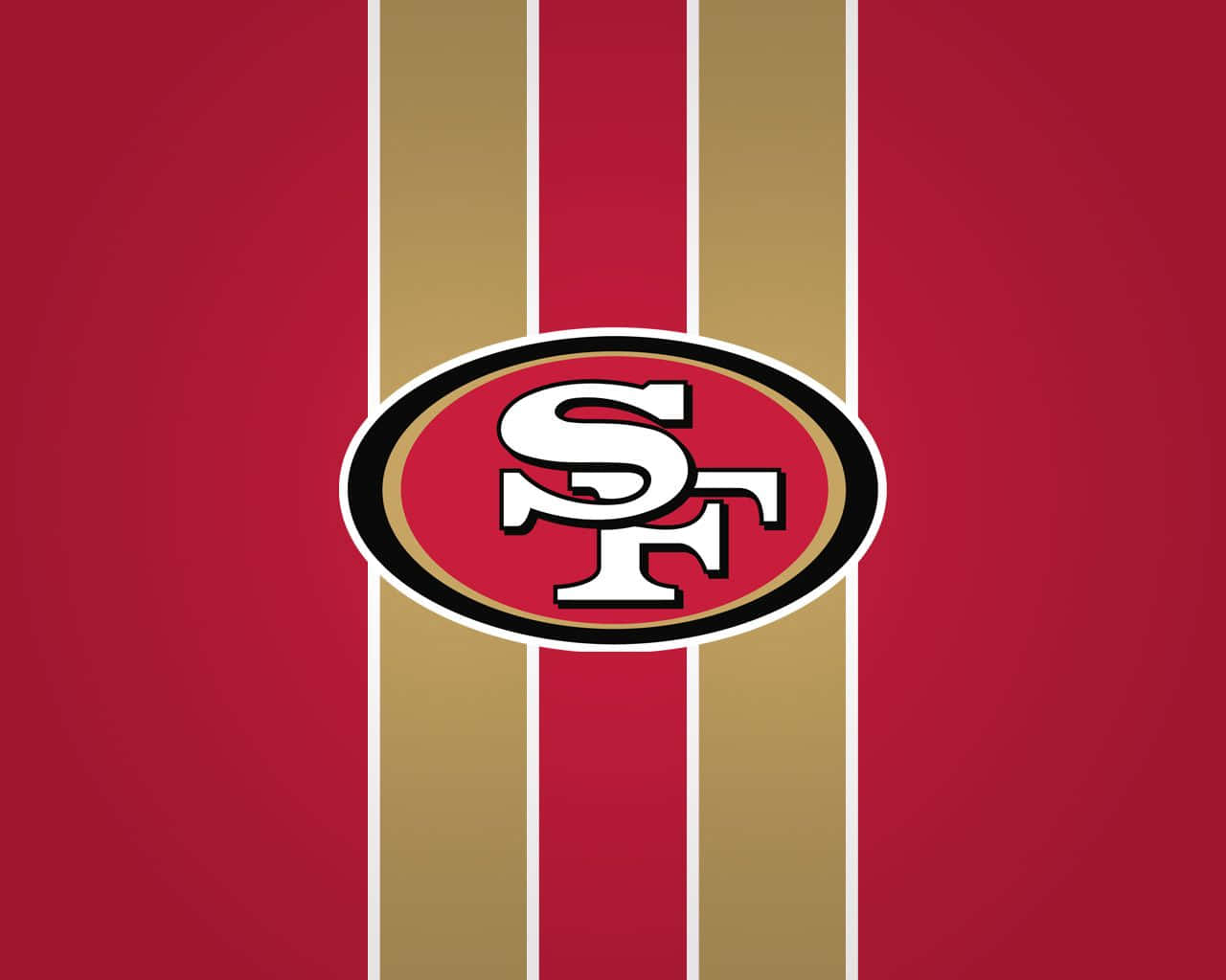 San Francisco 49ers, gold stripes, red gold and white vertical stripes background, HD Desktop Wallpaper