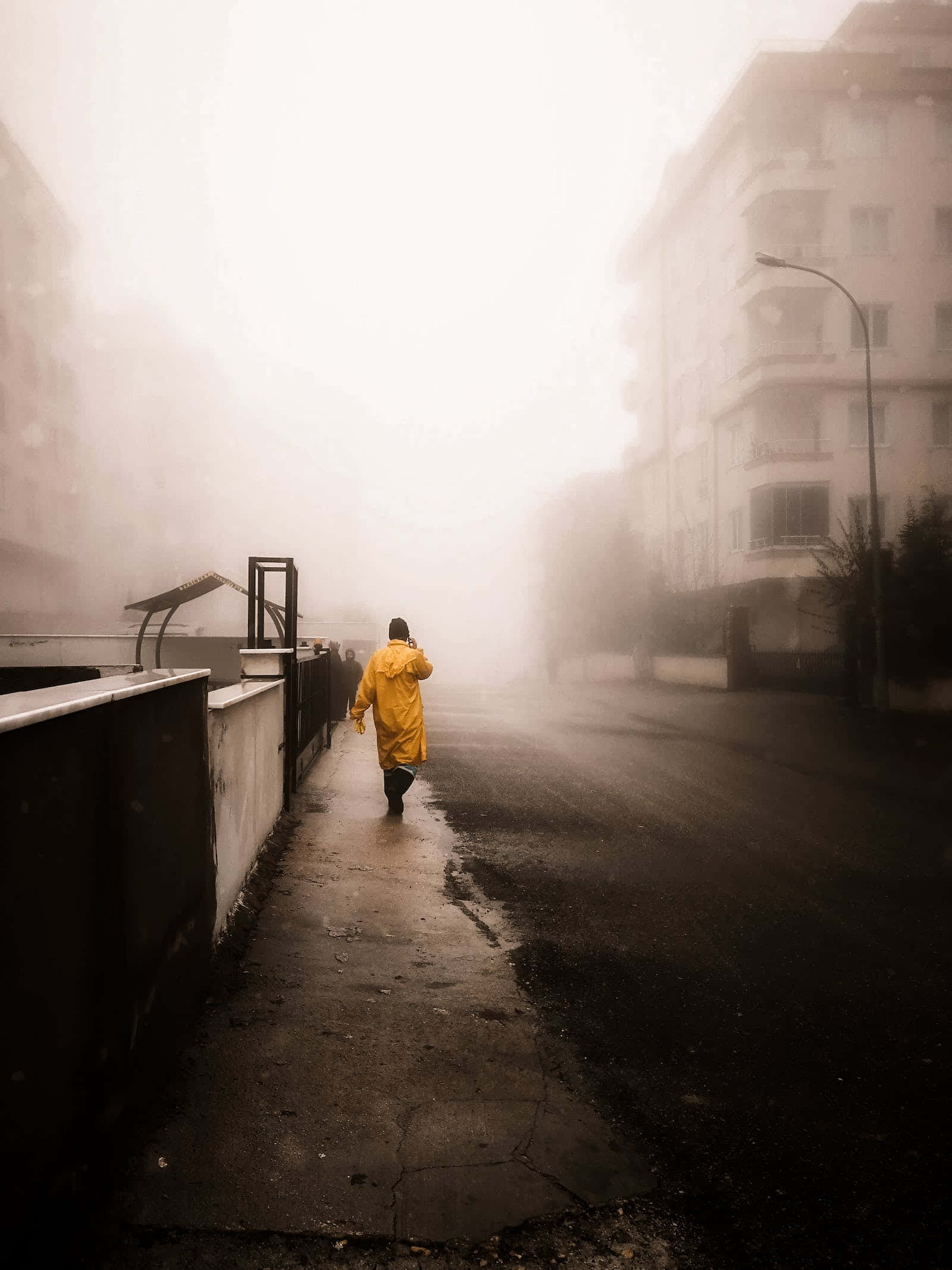 San Francisco, pink haze, foggy urban street, Full HD Phone Wallpaper