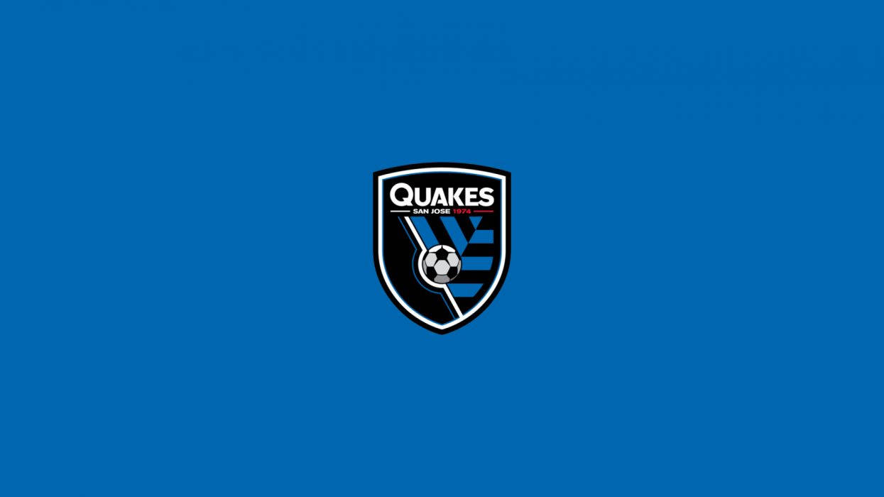 San Jose Earthquakes, shield design, soccer ball, SD Desktop Wallpaper