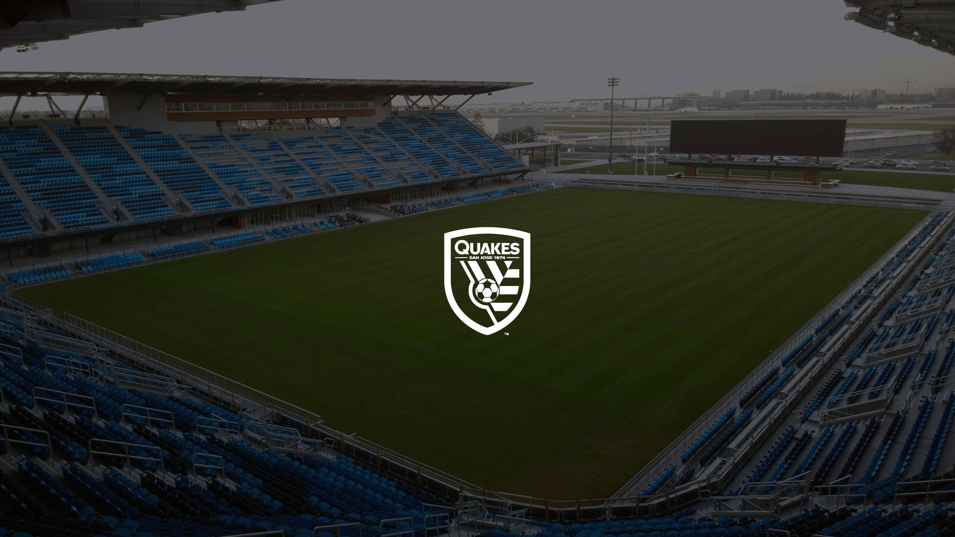 San Jose Earthquakes, stadium logo, blue seats, 2K Desktop Wallpaper