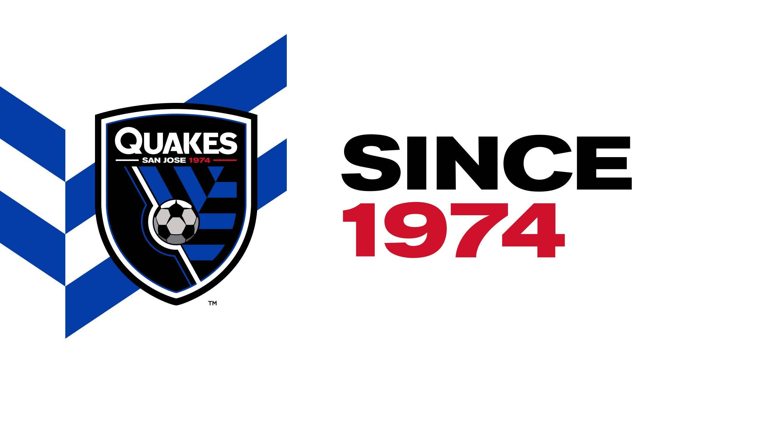San Jose Earthquakes, Since 1974, blue chevrons, 2K Desktop Wallpaper