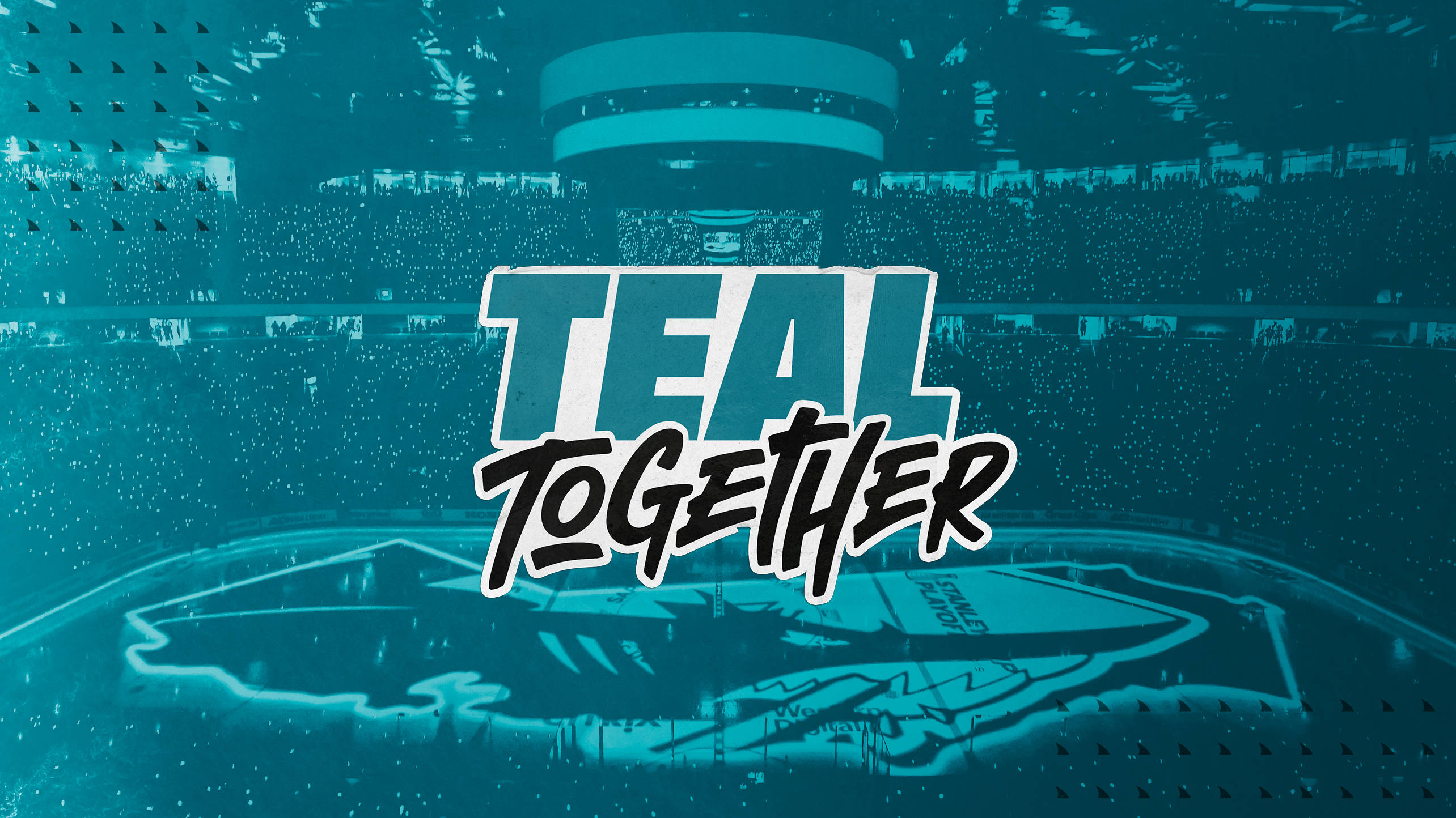 San Jose Sharks, teal, stadium, 2K Desktop Wallpaper