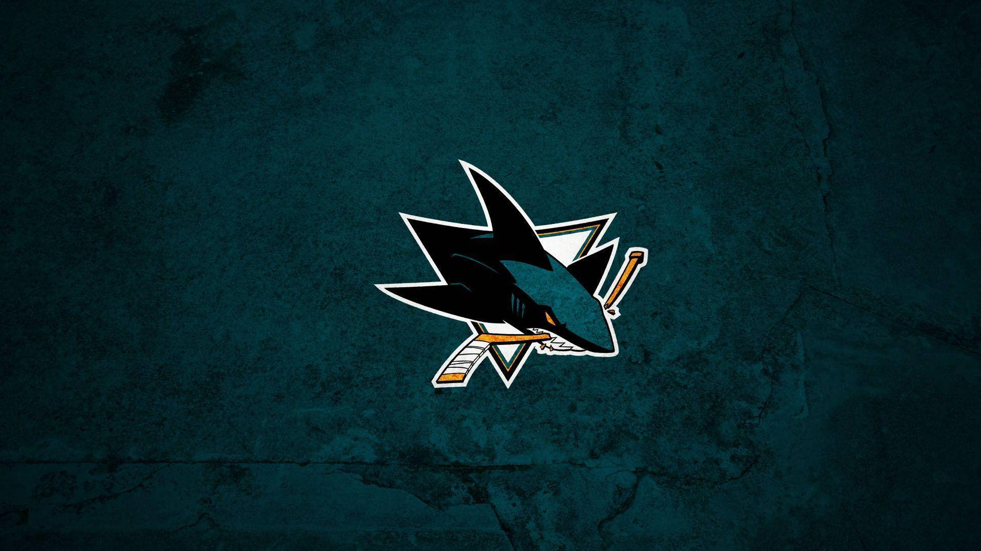 San Jose Sharks, dark green, shark logo, Full HD Desktop Wallpaper