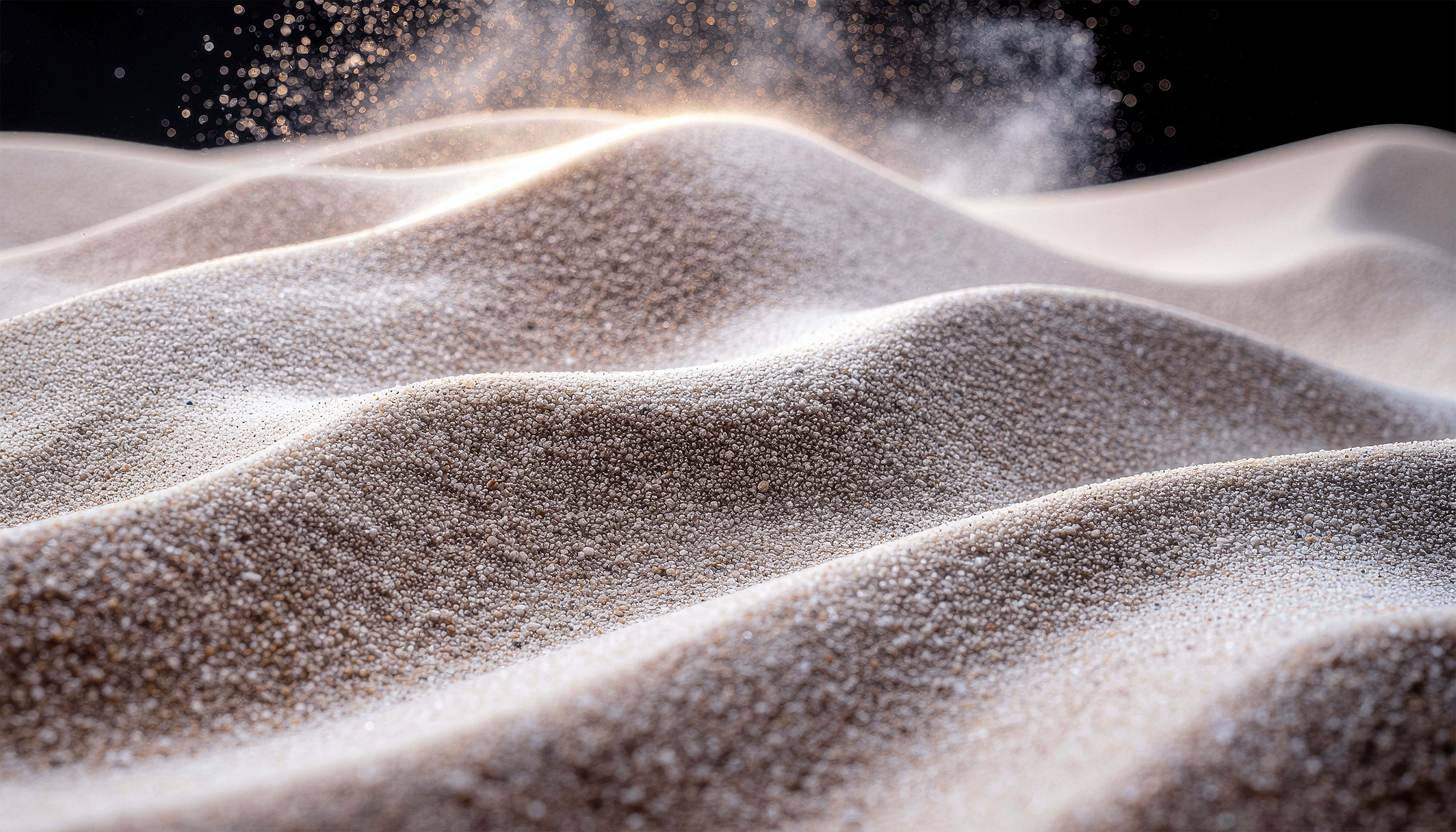 golden grains, soft golden sand dunes, warm light, 8K Desktop Wallpaper