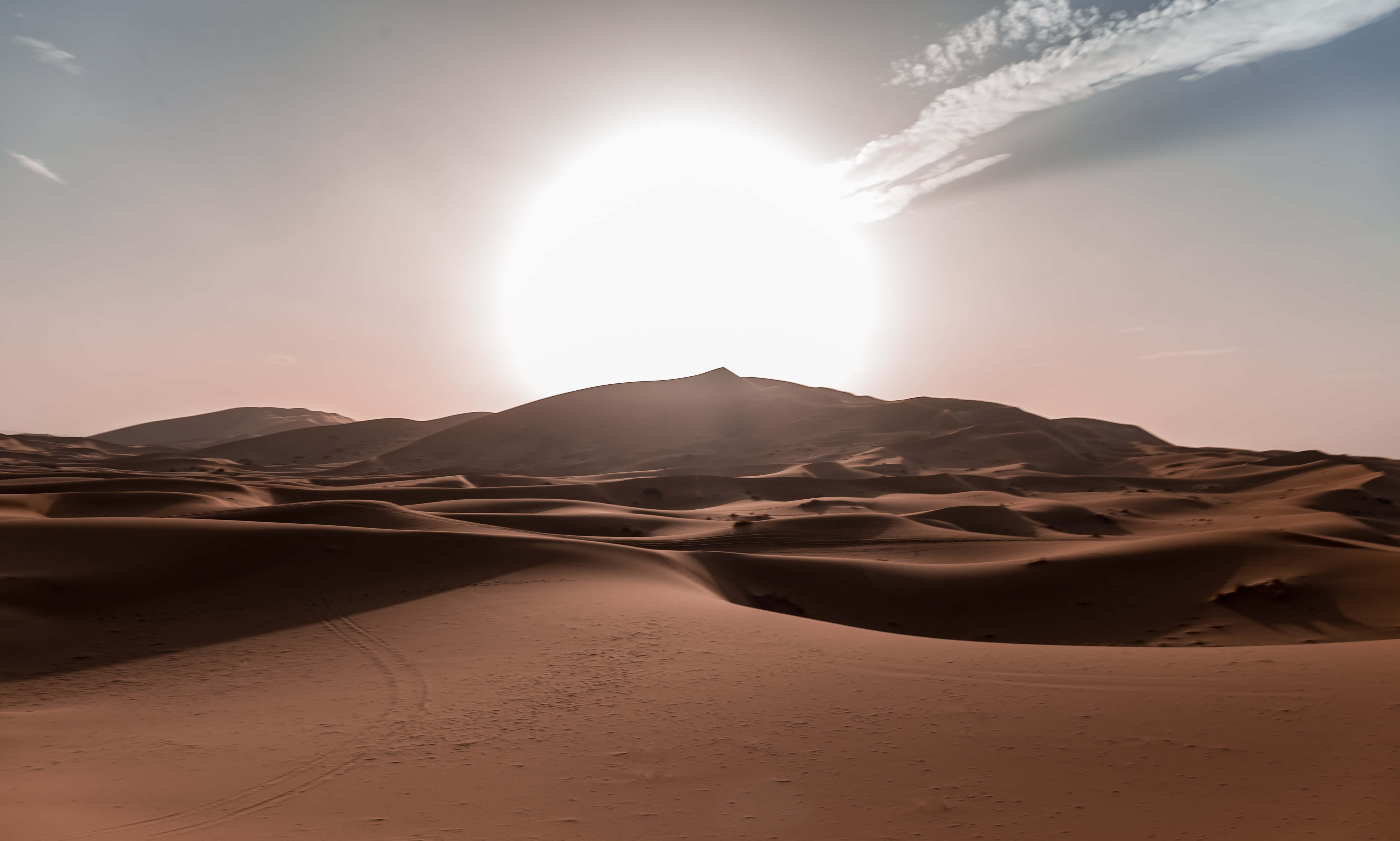 sand dunes, sunset, golden sand dunes, 5K Desktop Wallpaper
