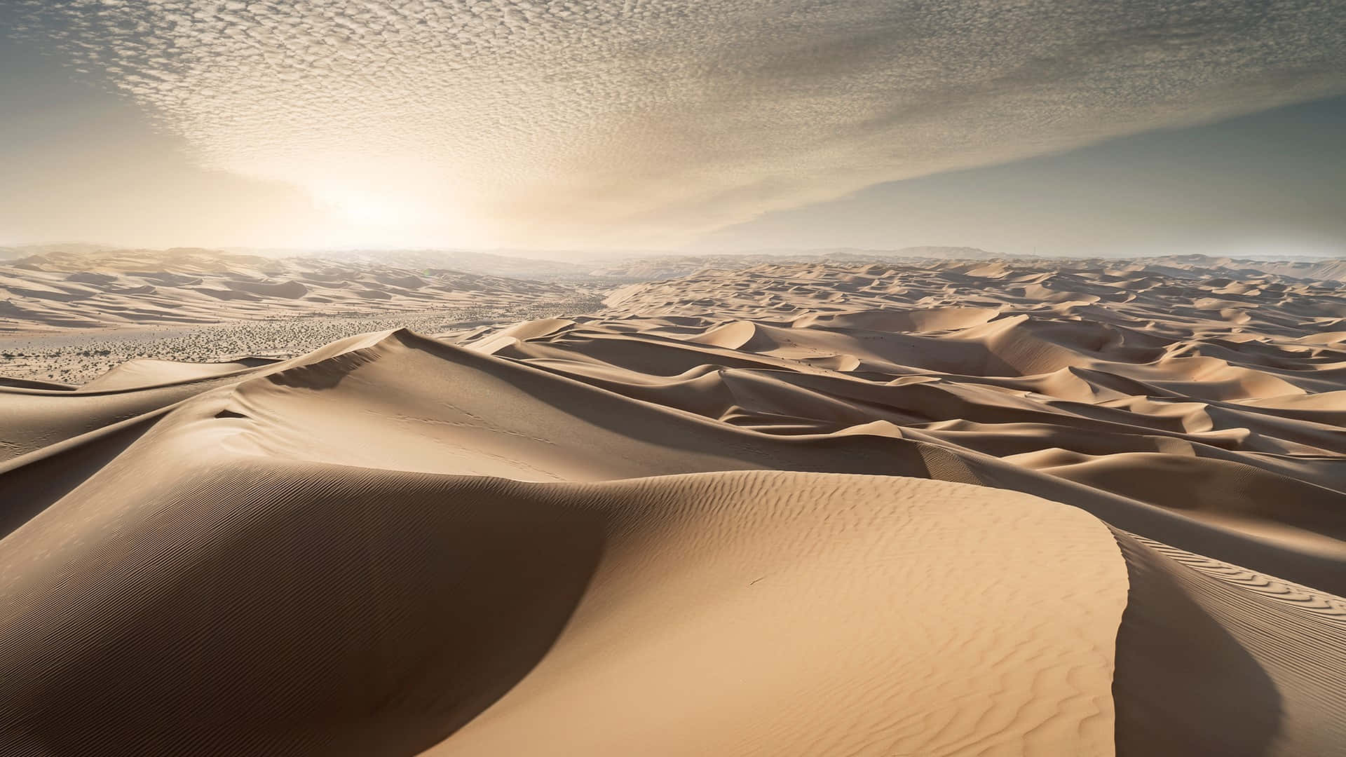 sand dunes, golden dunes, sunset, Full HD Desktop Wallpaper