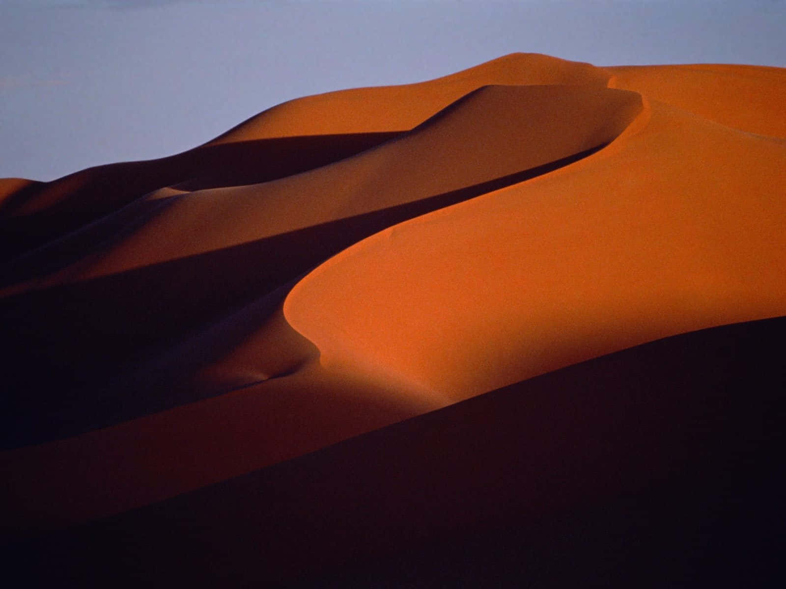 Sand Dunes, Sunset, orange, HD Desktop Wallpaper