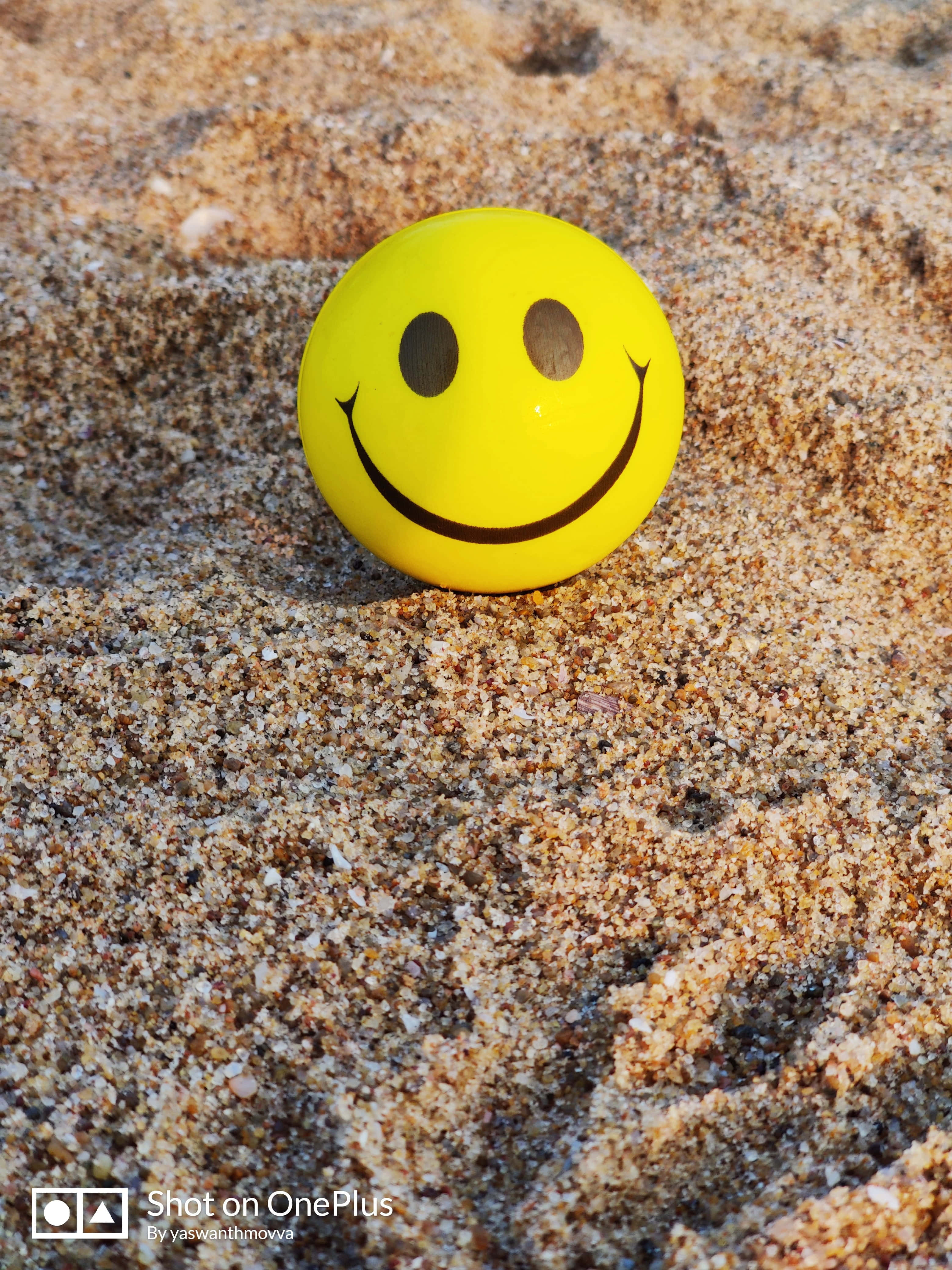 Happy Phone, yellow, smiley ball, 4K Phone Wallpaper
