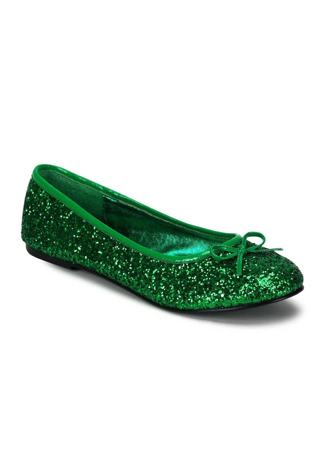 Green Shoes, ballet flat, glitter, HD Phone Wallpaper