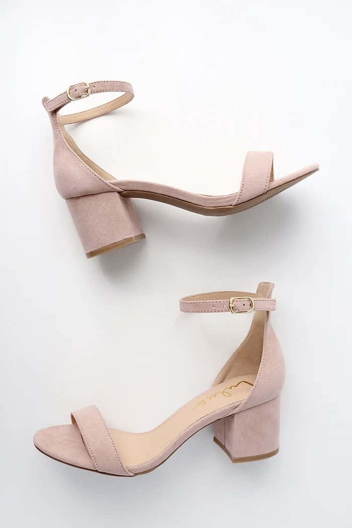 blush pink, suede, ankle strap, SD Phone Wallpaper