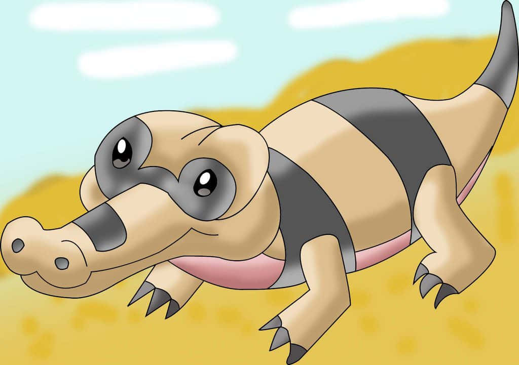 Cute Sandile, black stripes, big eyes, SD Desktop Wallpaper