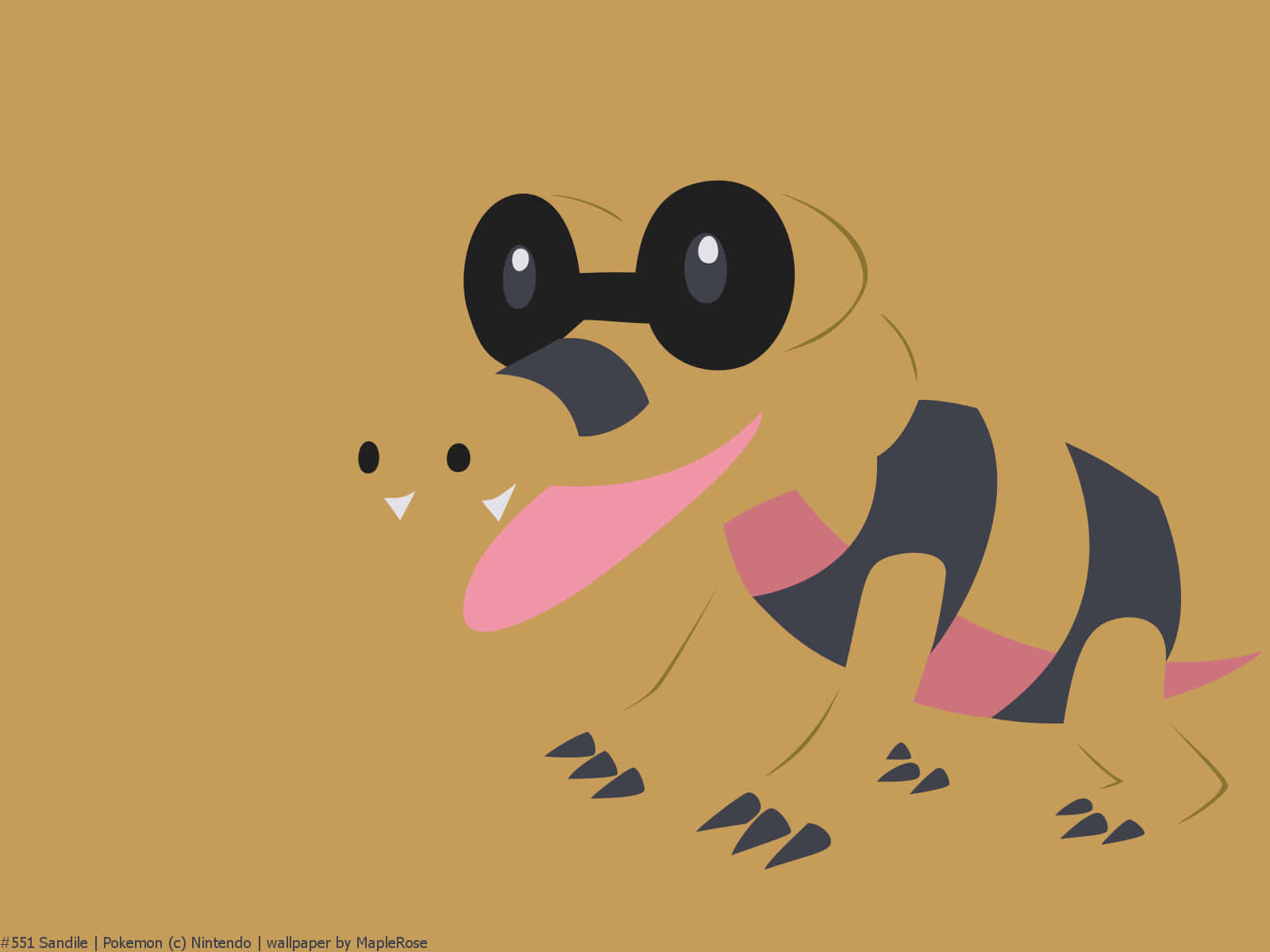 Sandile, black eyes, pink tongue, HD Desktop Wallpaper
