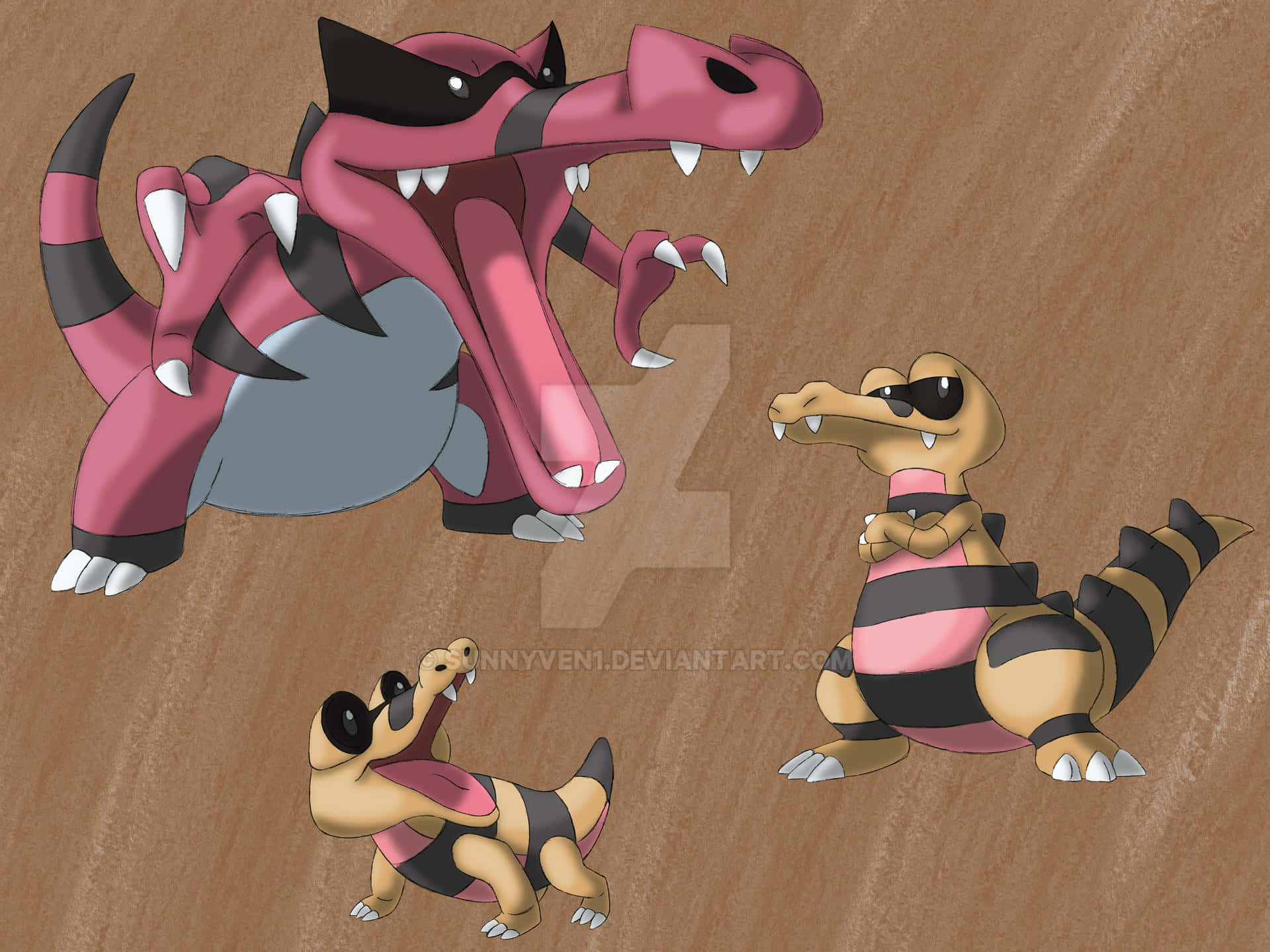 Sandile, evolutionary line, pink and black stripes, Full HD Desktop Wallpaper
