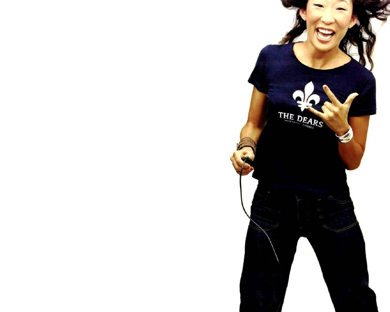 Sandra Oh, Canadian-American actress, dark hair, HD Desktop Wallpaper