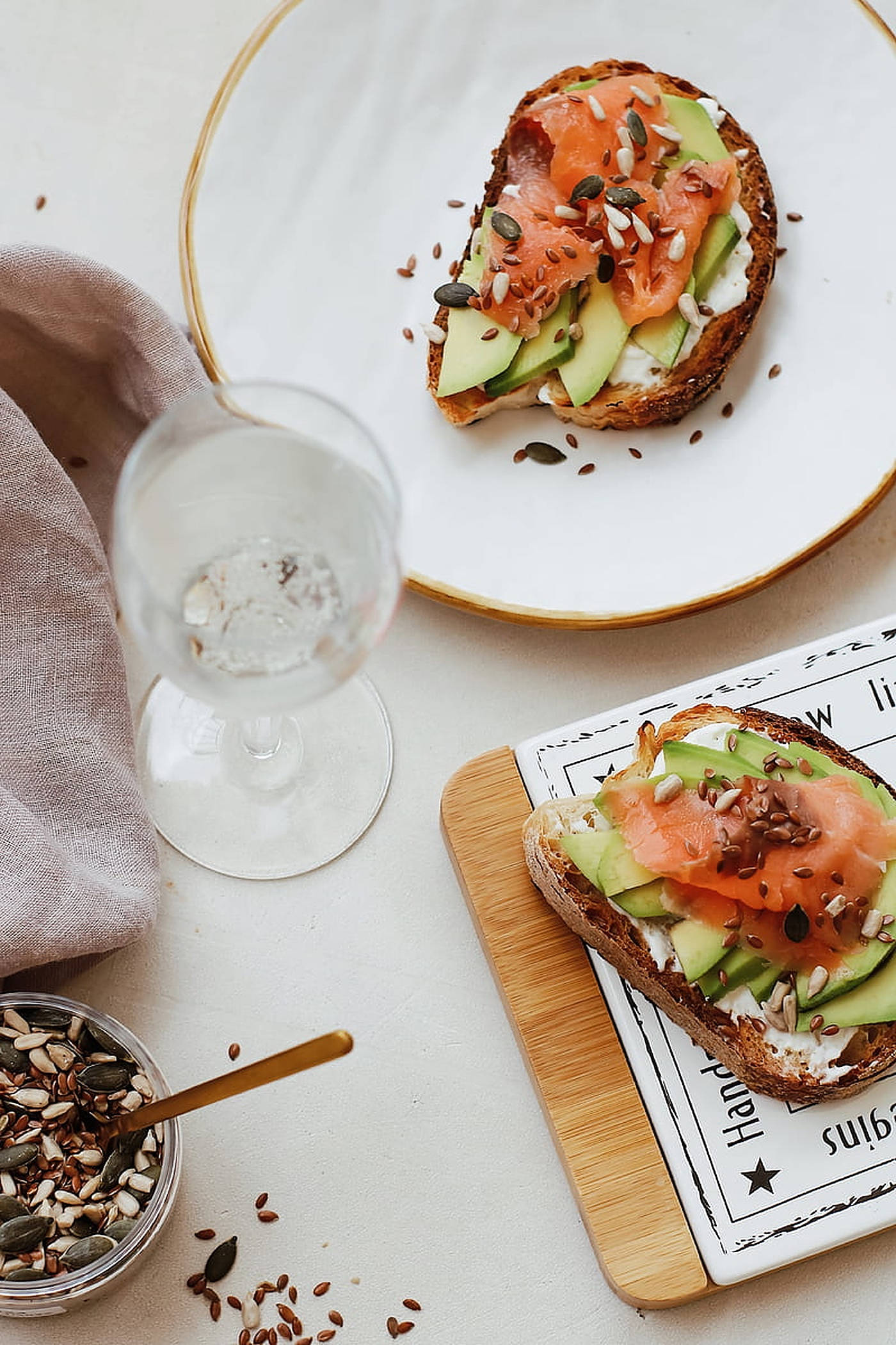 salmon avocado sandwich, toasted bread, avocado, Full HD Phone Wallpaper