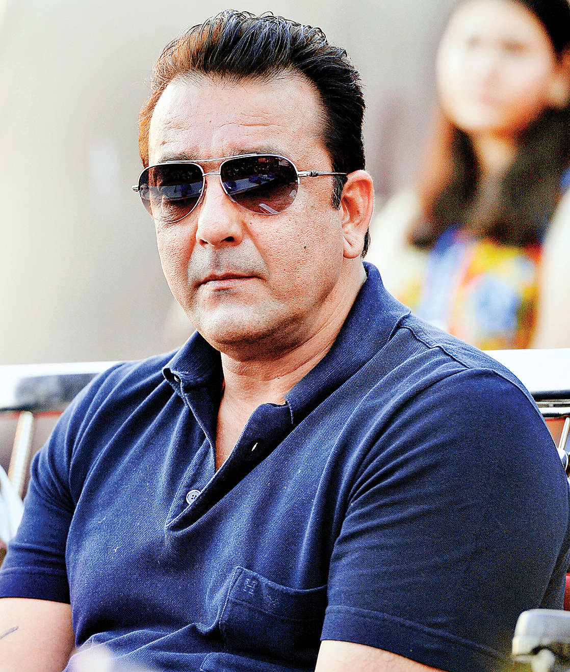 Sanjay Dutt, navy polo shirt, aviator sunglasses, HD Phone Wallpaper