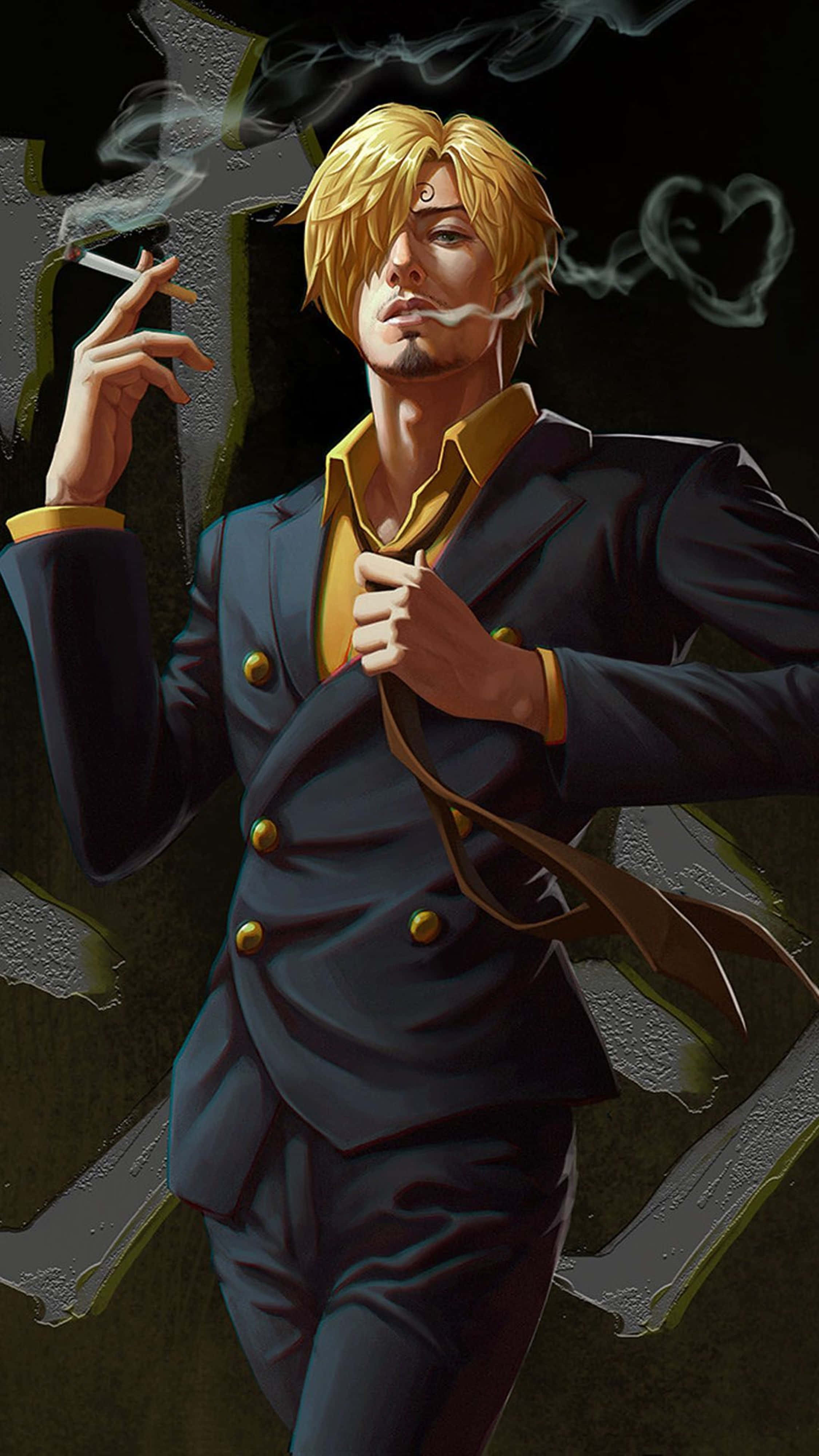 Sanji, 4K, blonde anime man, 4K Phone Wallpaper