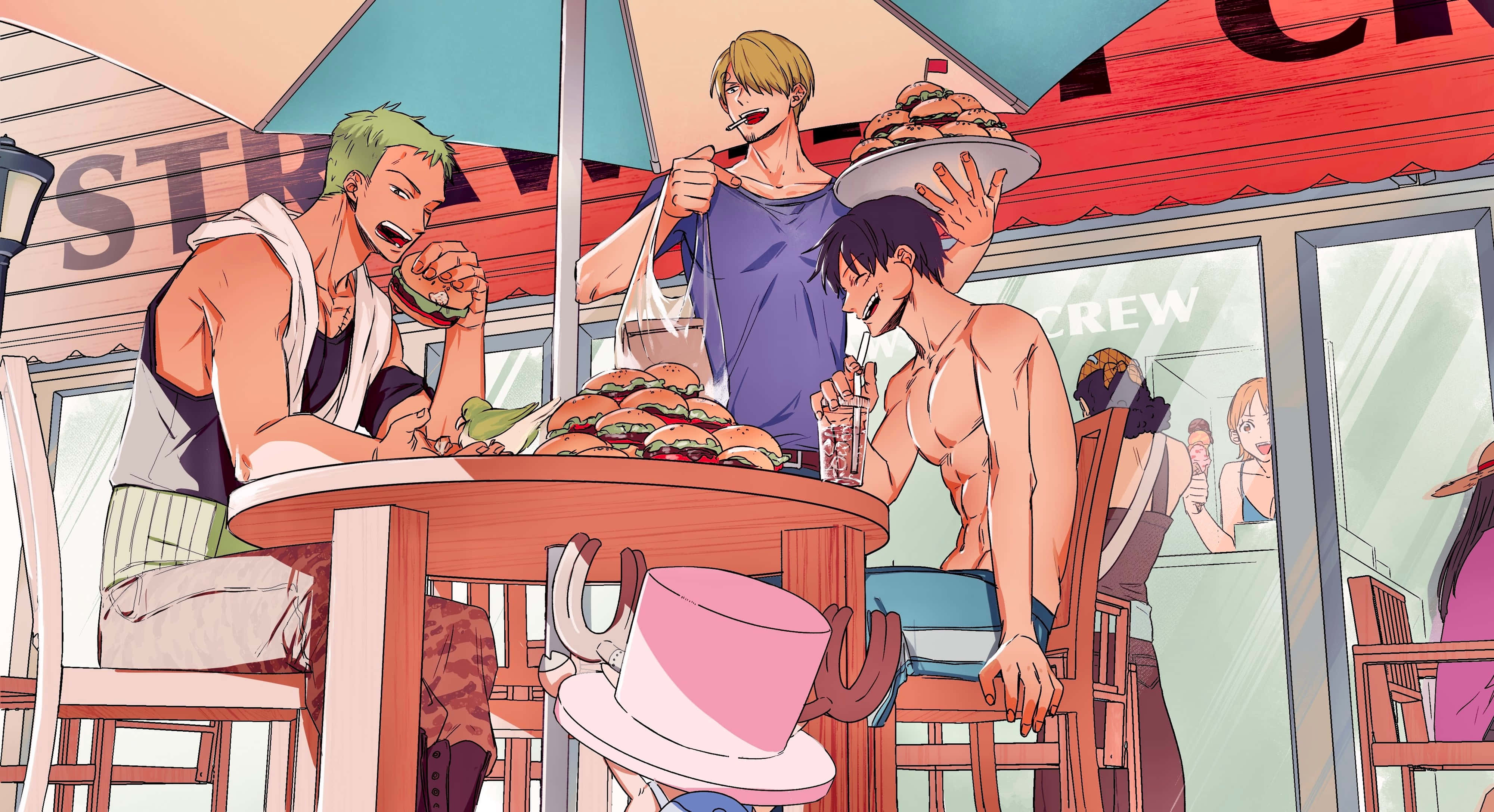 Sanji, 4K, anime men, 4K Desktop Wallpaper