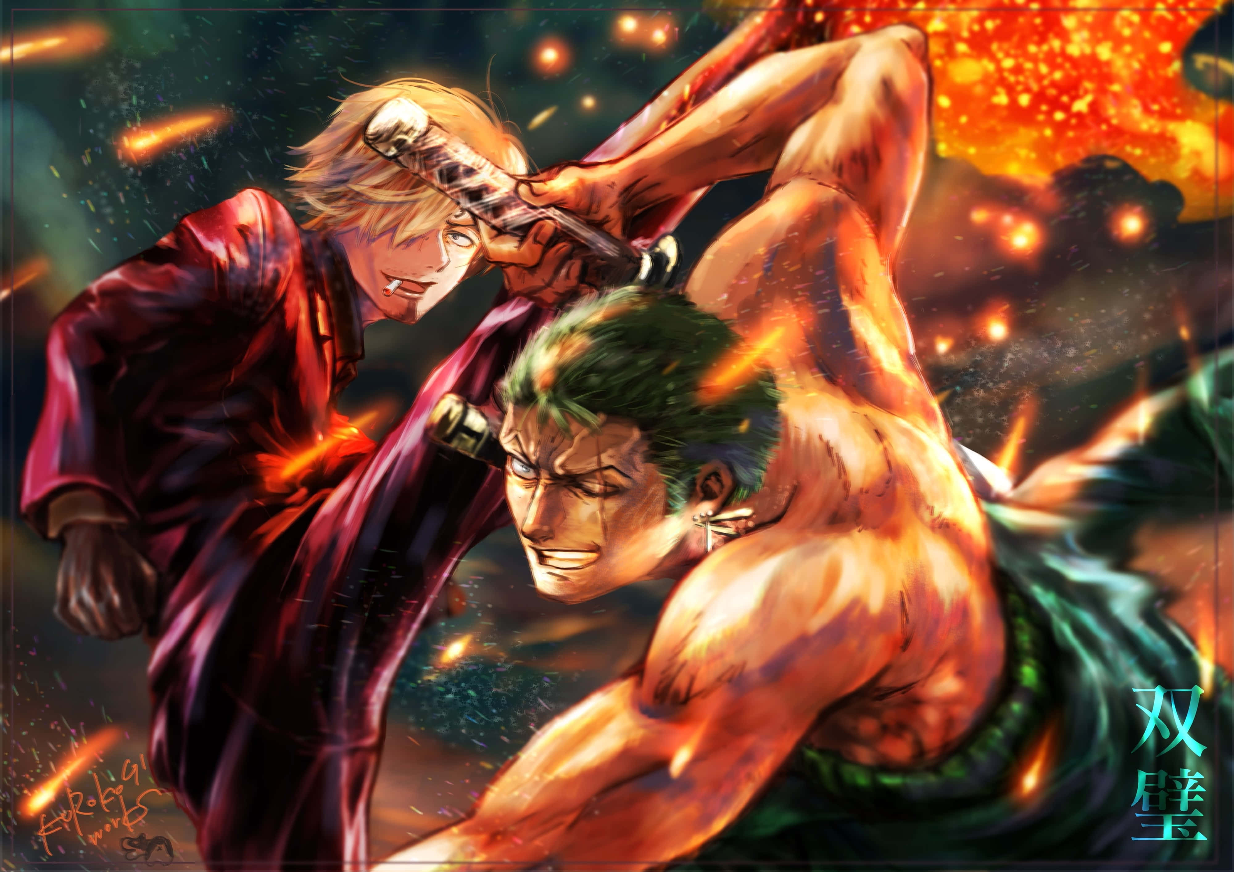 Sanji, 4K, anime warriors, 4K Desktop Wallpaper