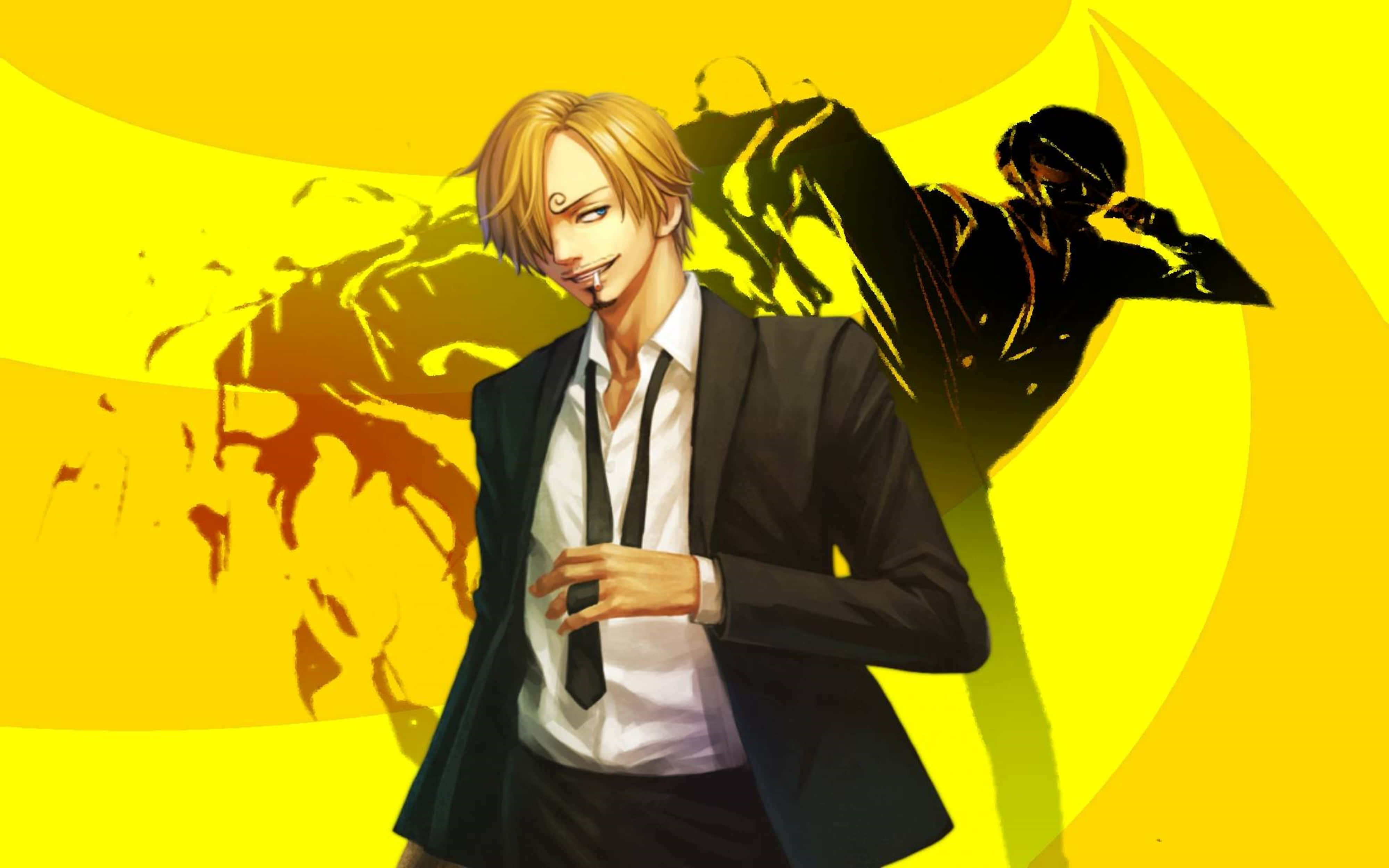 Sanji, 4K, black tuxedo, 4K Desktop Wallpaper