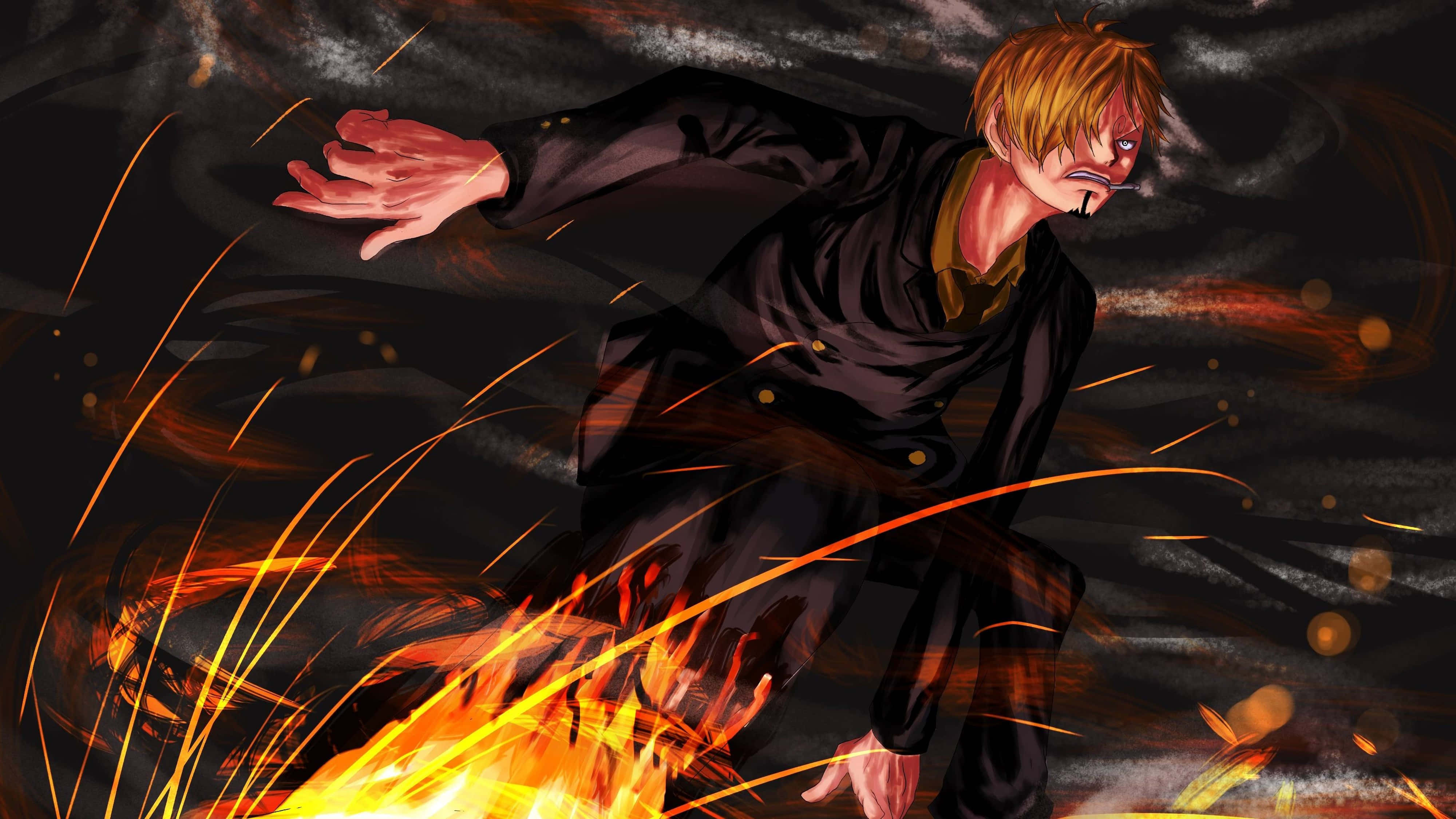 Sanji, 4K, orange hair, 4K Desktop Wallpaper