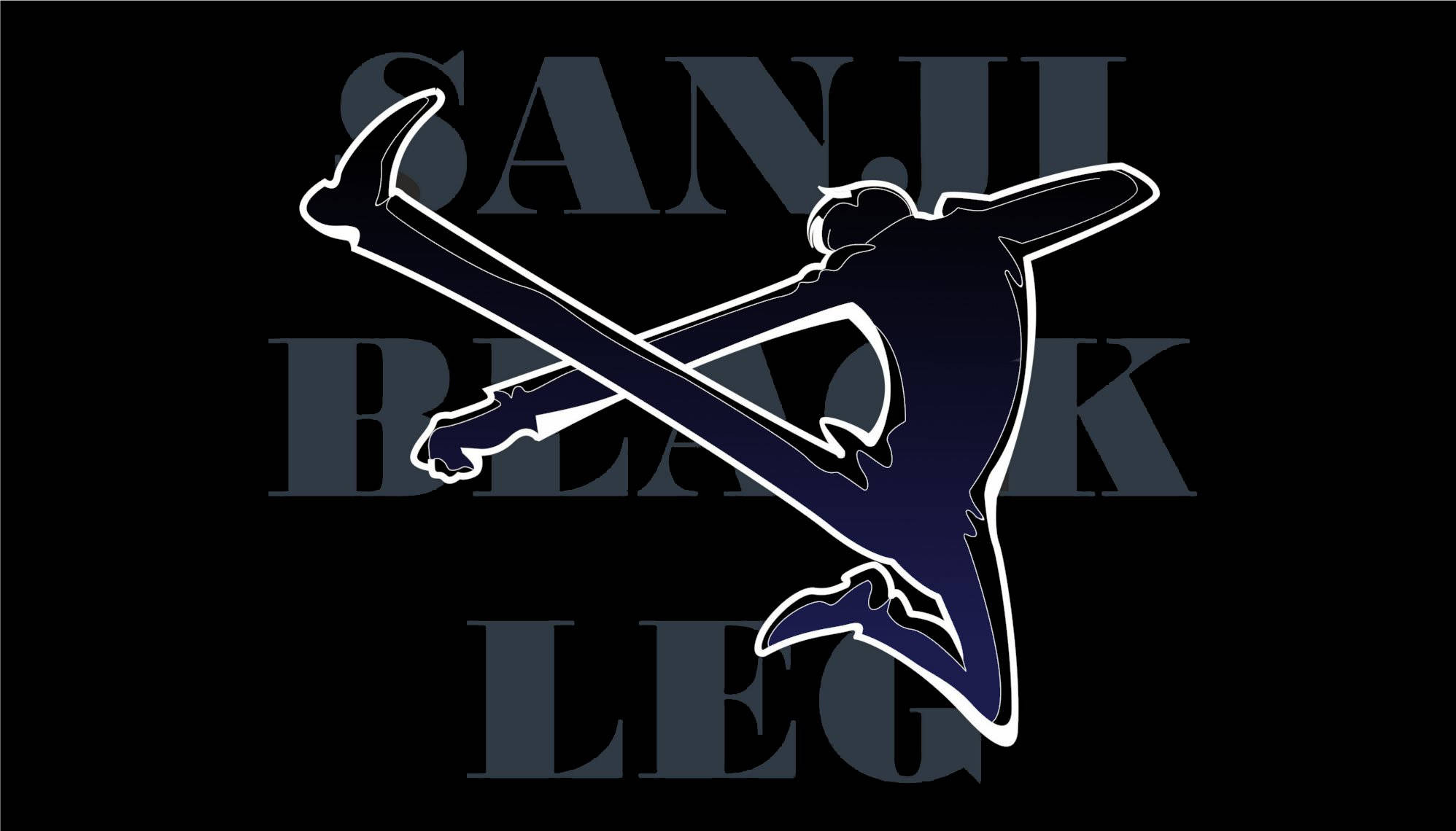 Sanji, black, silhouette, Full HD Desktop Wallpaper