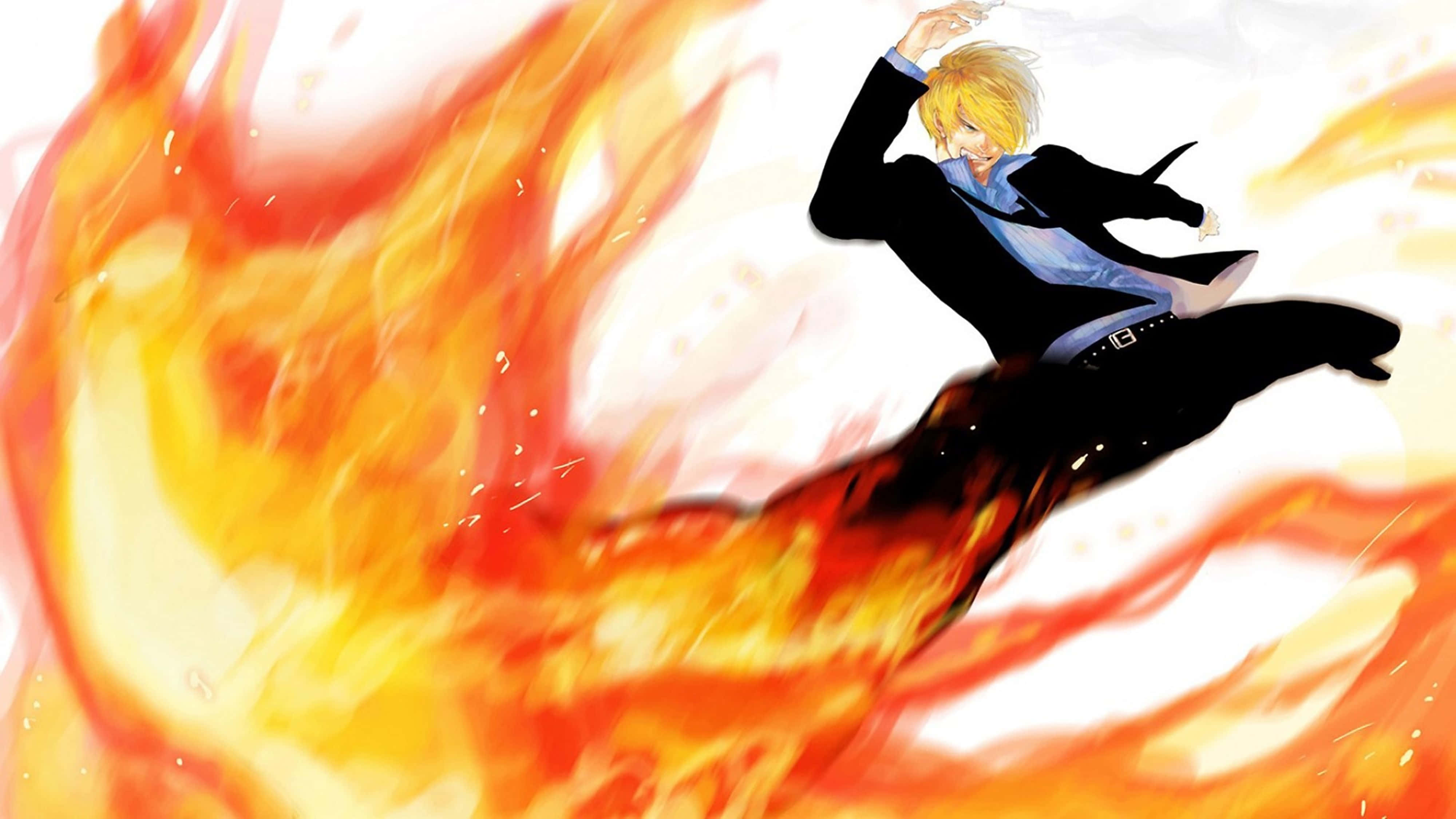 Sanji, 4K, blonde anime character, 4K Desktop Wallpaper