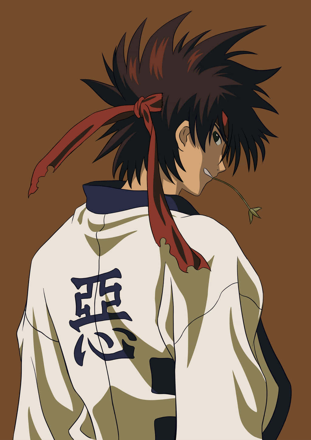 Sanosuke Sagara, anime character, spiky-haired, HD Phone Wallpaper