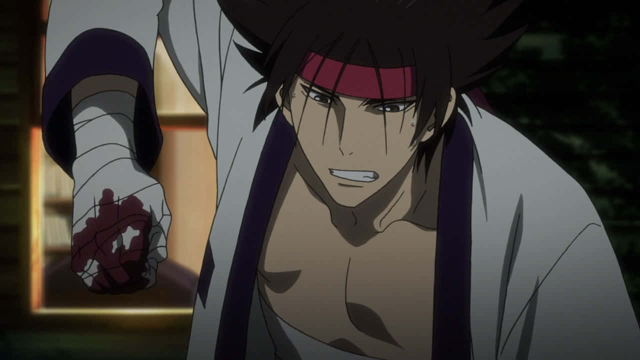 Sanosuke Sagara, dark hair, red headband, HD Desktop Wallpaper