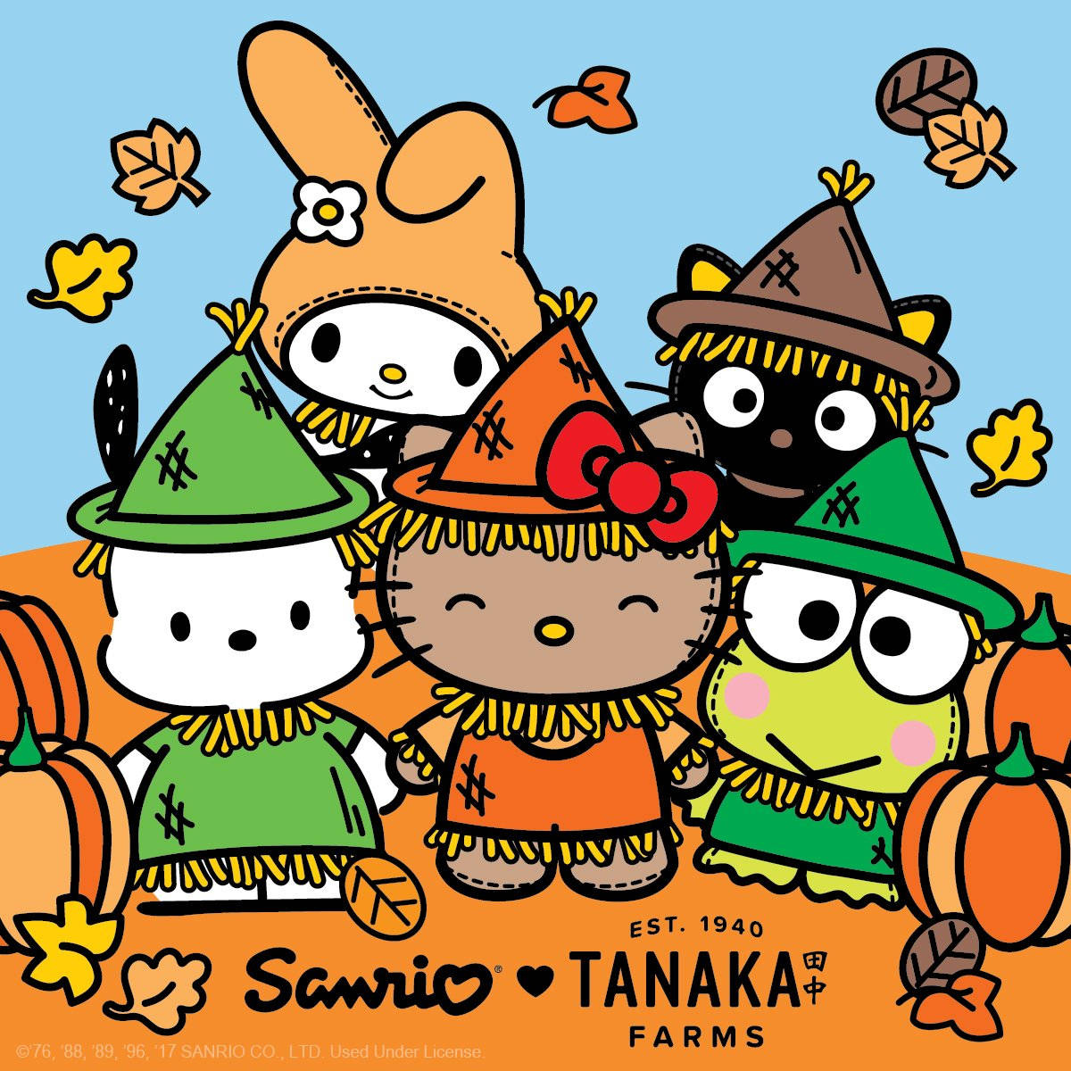 Farmer Sanrio Characters, Sanrio characters, scarecrows, SD Desktop Wallpaper
