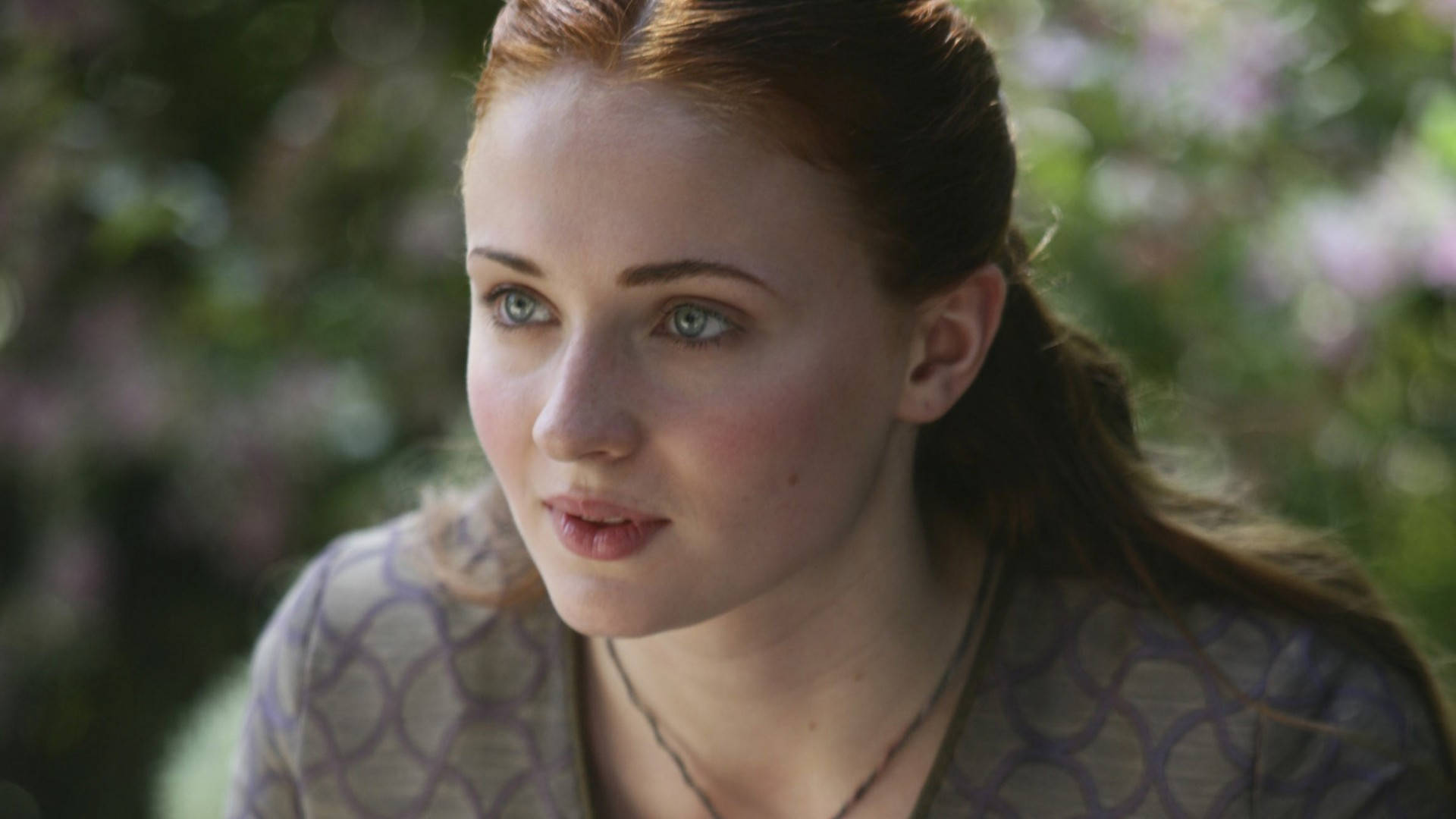 Sansa Stark, red hair, green eyes, Full HD Desktop Wallpaper
