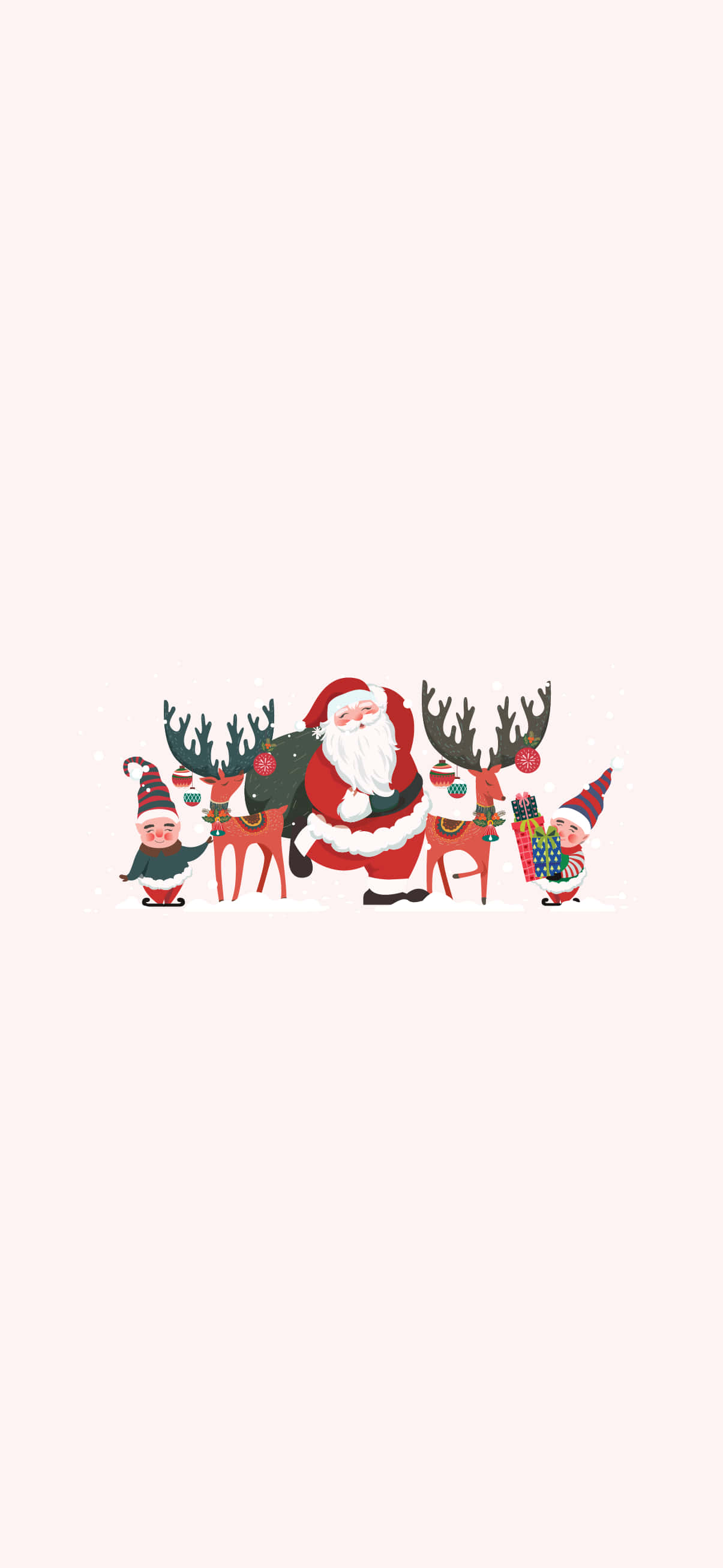 Santa Claus, reindeer, elves, 2K Phone Wallpaper