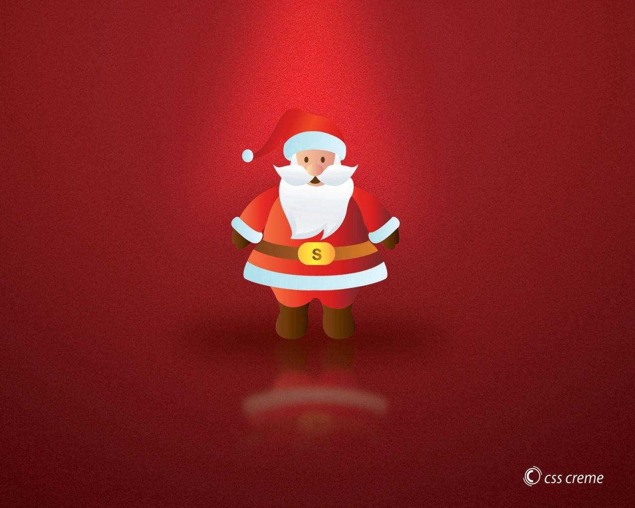 Santa Claus, red and white, spotlight, HD Desktop Wallpaper