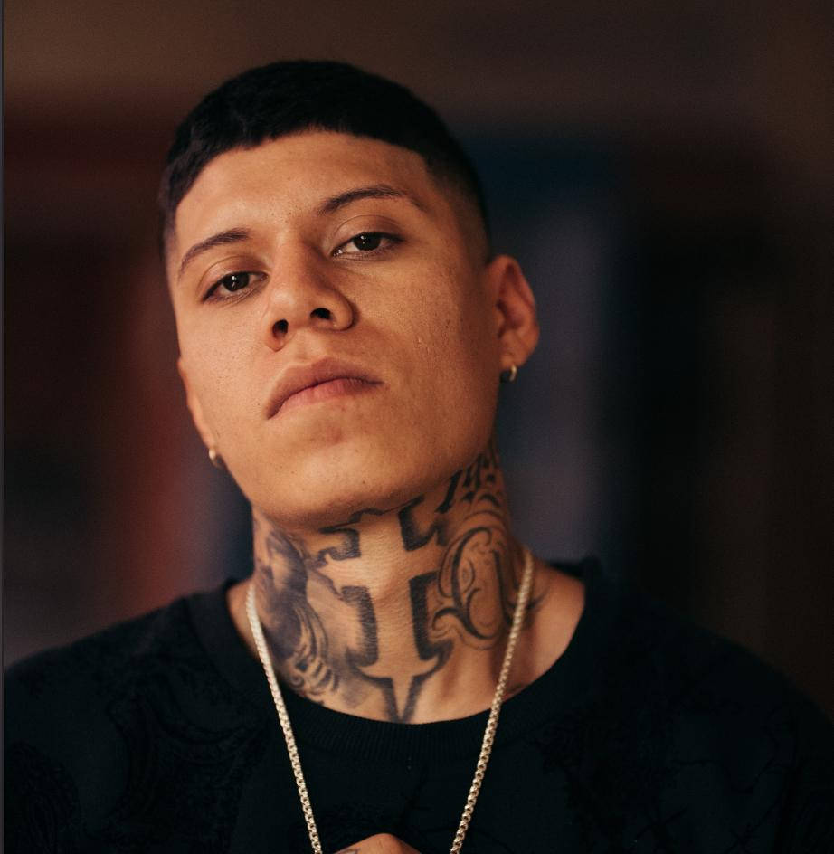 Santa Fe Klan, black shirt, tattooed neck, SD Phone Wallpaper