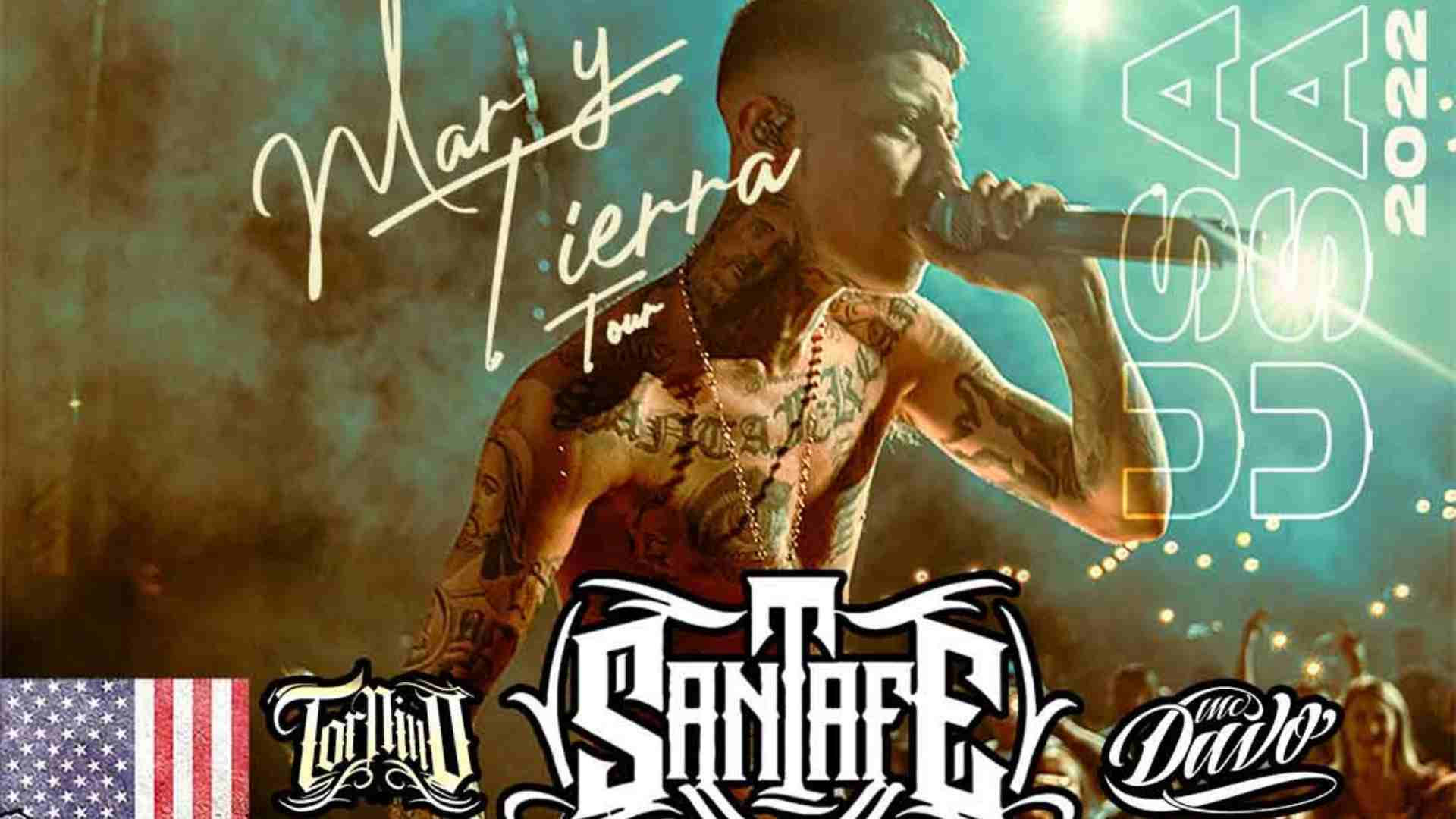 Santa Fe Klan, stage, tour graphics, Full HD Desktop Wallpaper