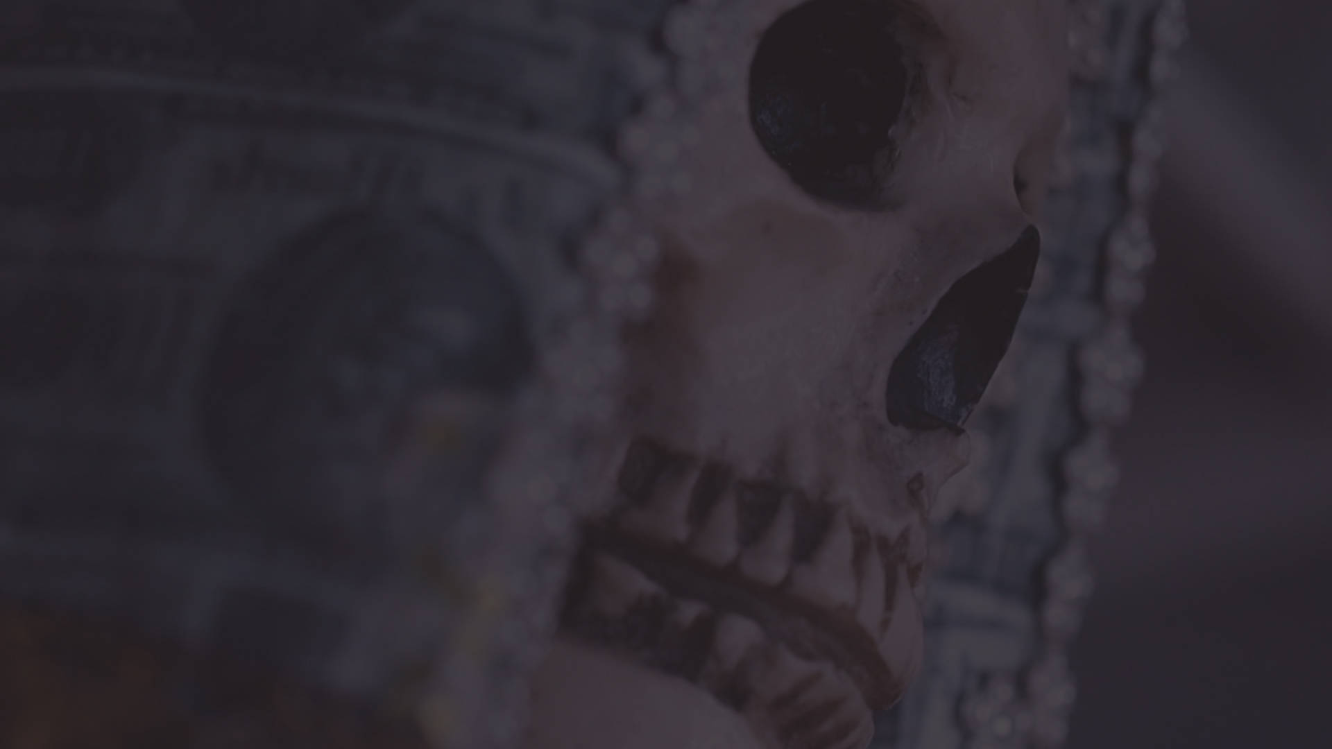 Santa Muerte, pearls, beads, Full HD Desktop Wallpaper