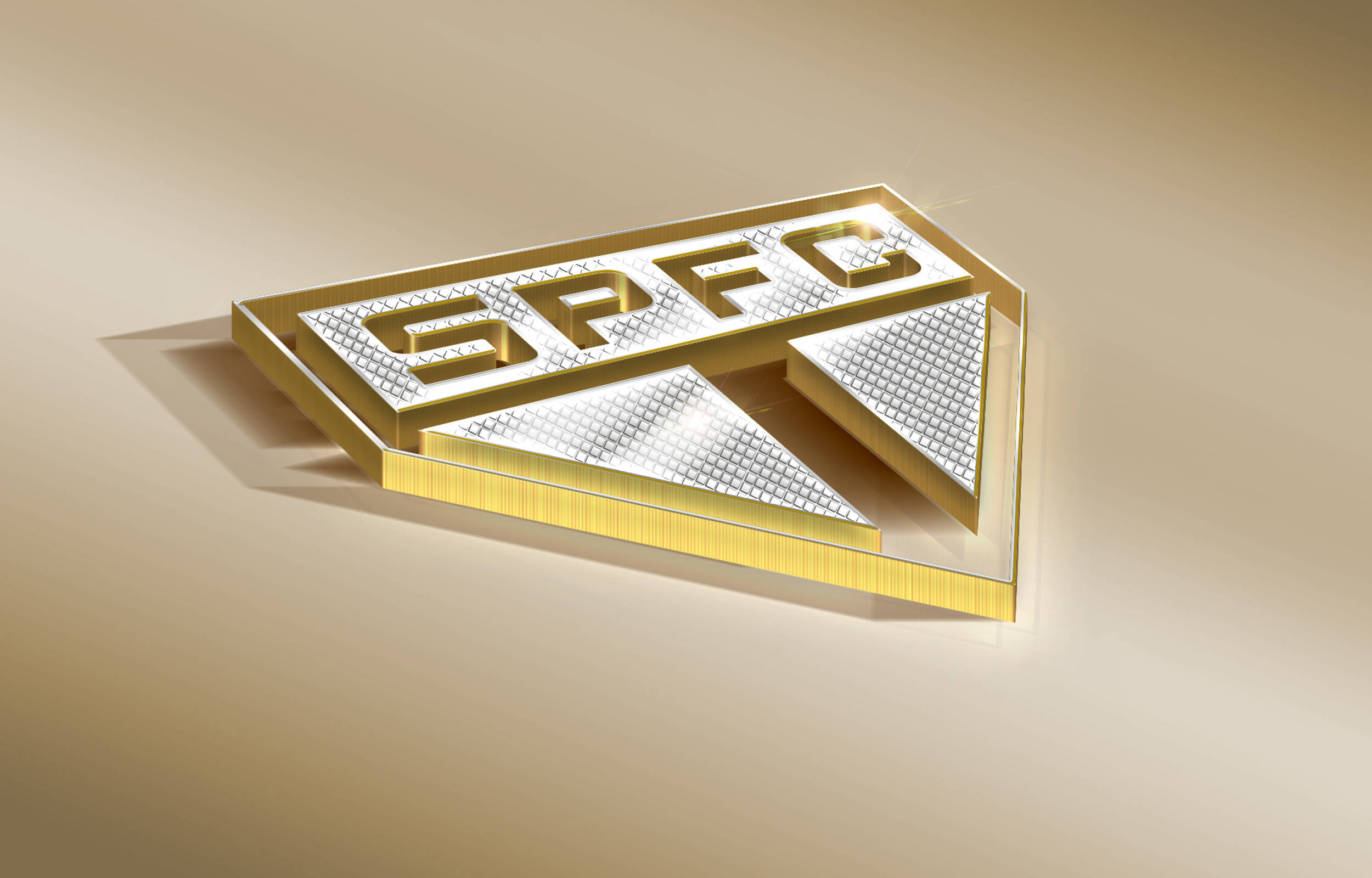 Sao Paulo FC, 3D Gold Emblem, gold, Full HD Desktop Wallpaper