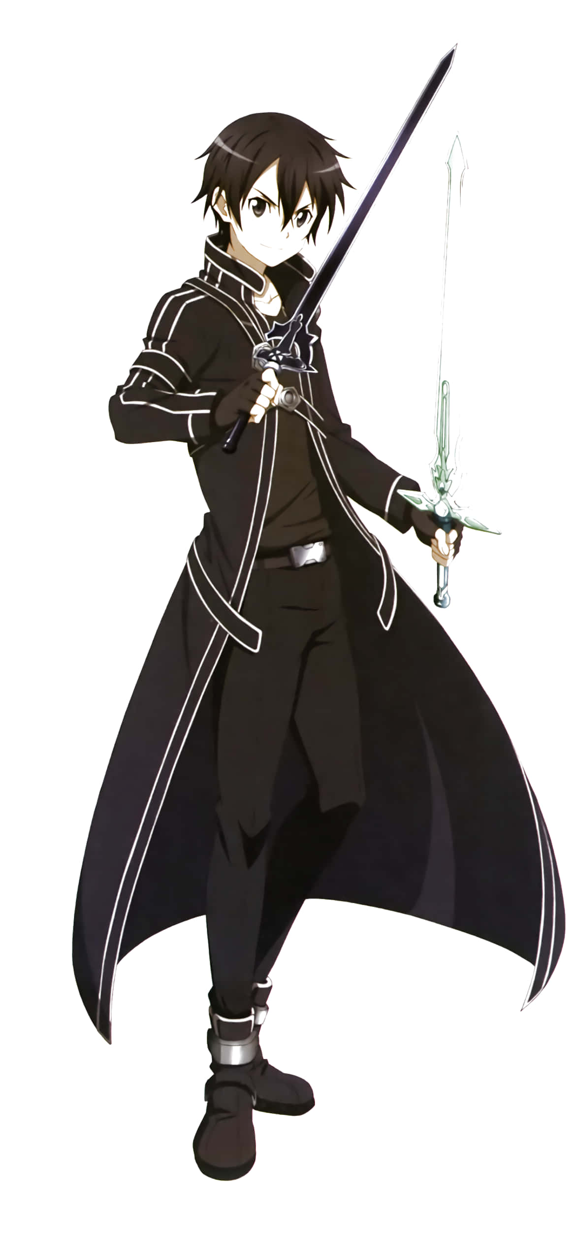 Sao Phone, black hair, coat, Full HD Phone Wallpaper