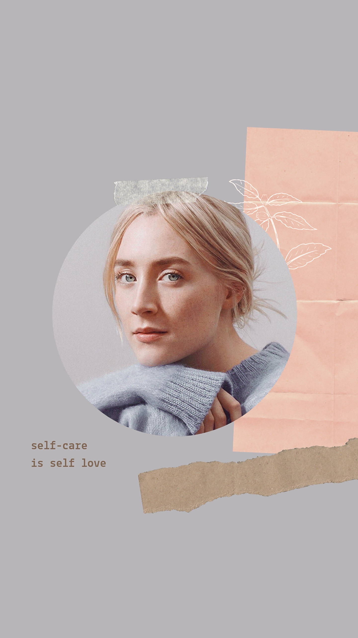 Saoirse Ronan, blonde woman, soft blue sweater, 2K Phone Wallpaper