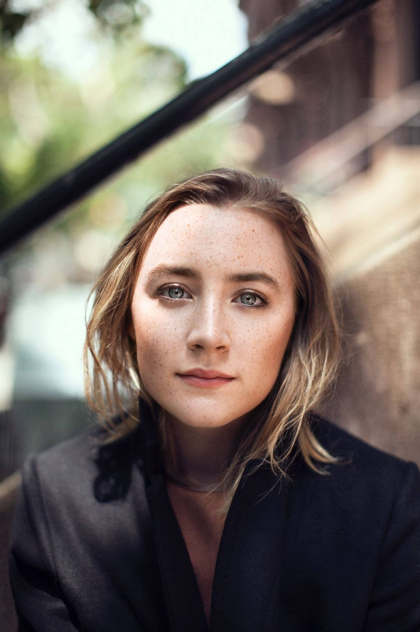 Saoirse Ronan, Irish actress, freckles, Full HD Phone Wallpaper