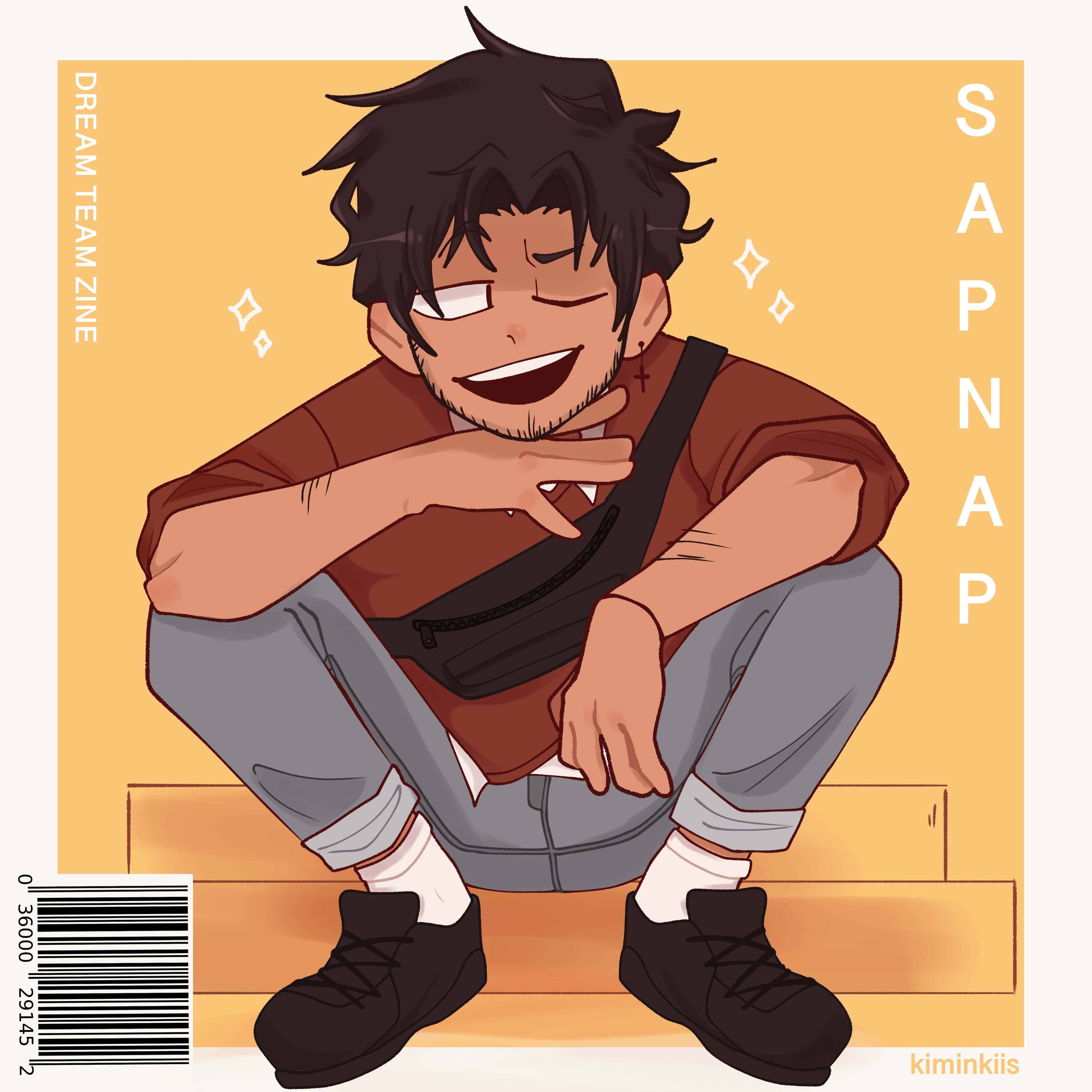 Sapnap, anime boy, dark hair, 4K Desktop Wallpaper