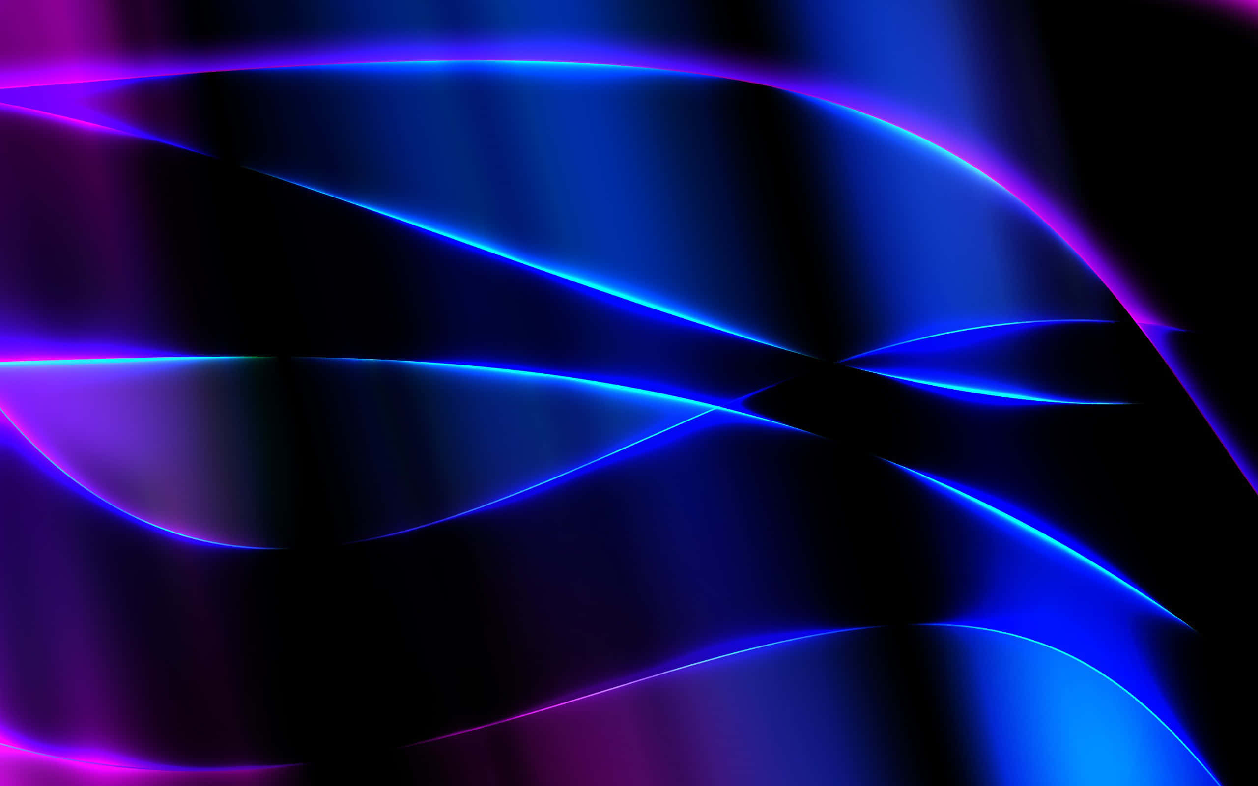 Sapphire Blue, neon blue, purple, 2K Desktop Wallpaper