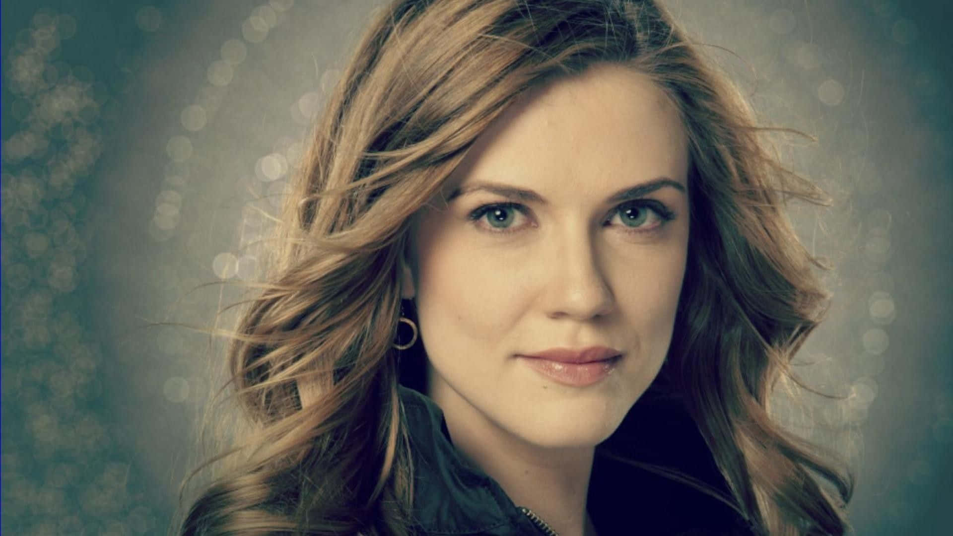 Sara Canning, wavy brown hair, green eyes, Full HD Desktop Wallpaper