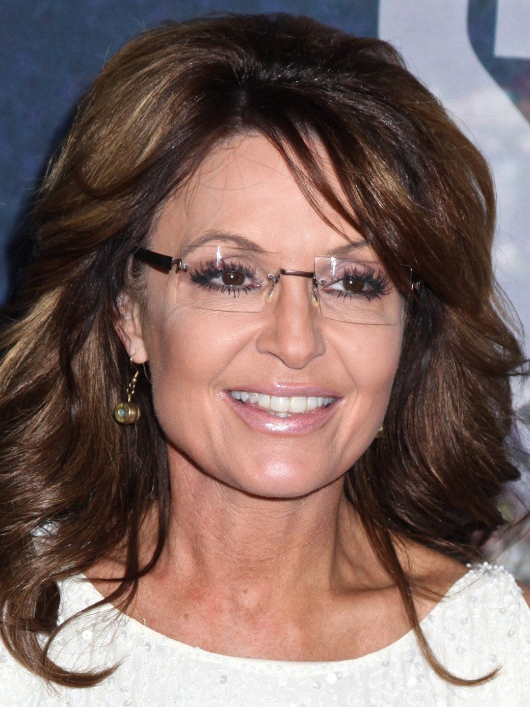 Sarah Palin, white top, brown hair, HD Phone Wallpaper